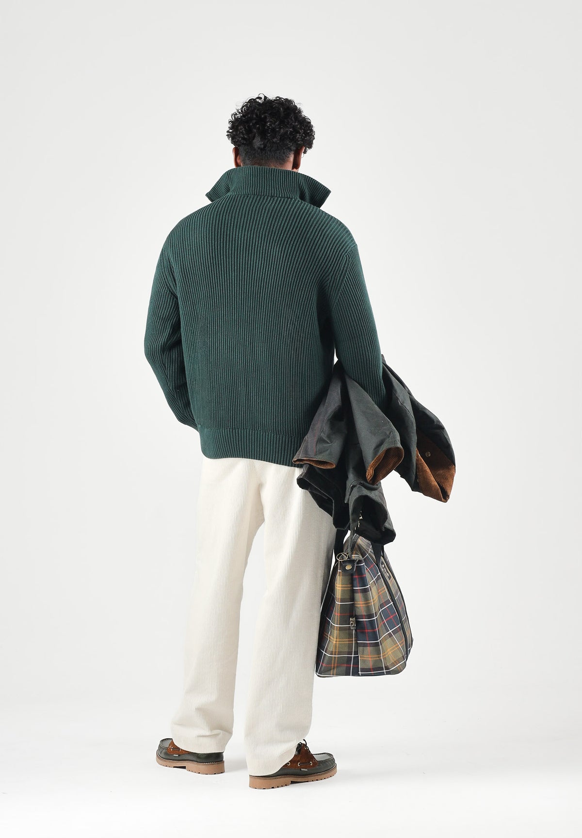 SELECTED HOMME Maglione collo alto SLMDRY HALF ZIP verde bosco da uomo 16094566 PI SELECTED HOMME