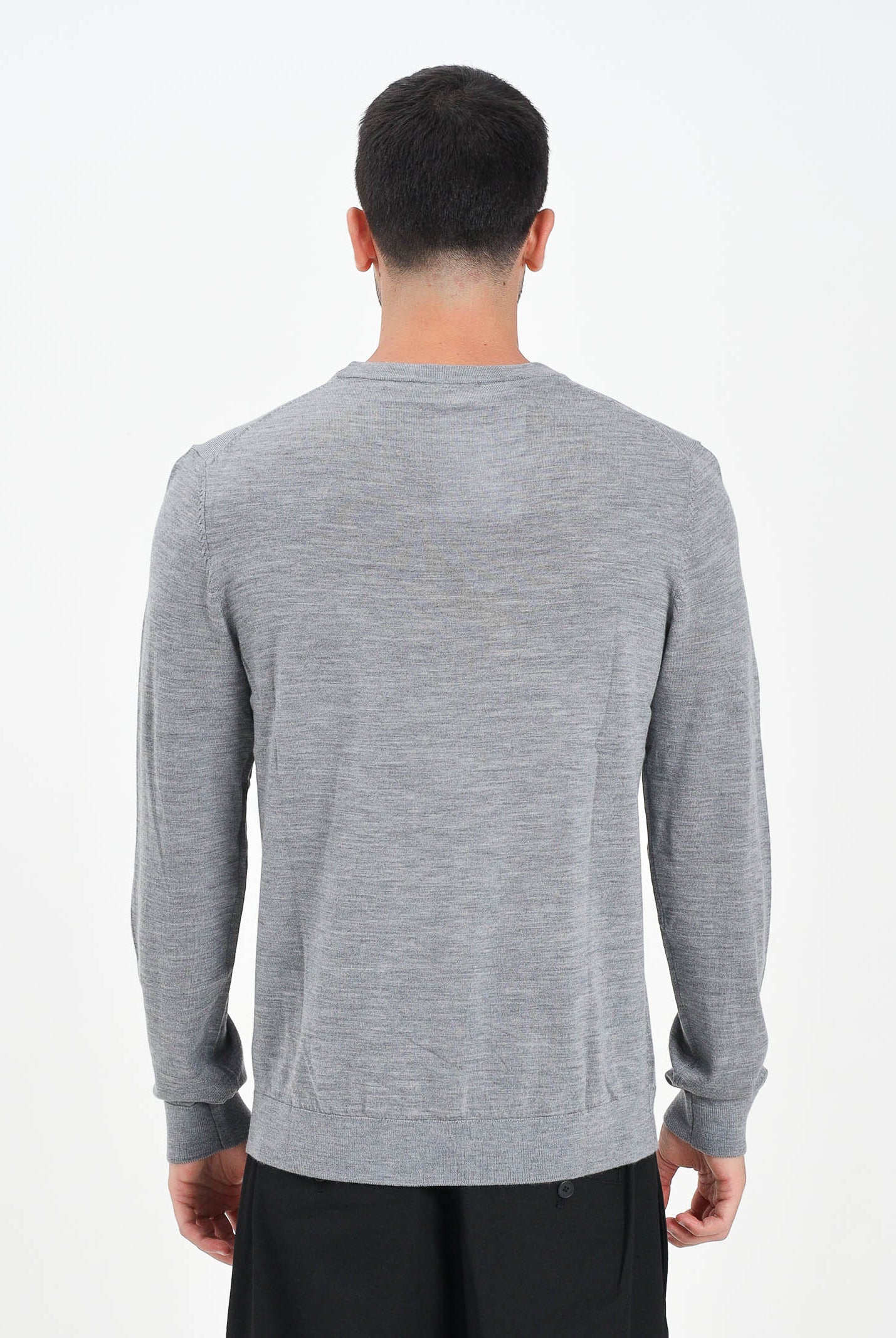 SELECTED HOMME Maglioncino girocollo grigio da uomo 16094647 MediumGreyMel SELECTED HOMME