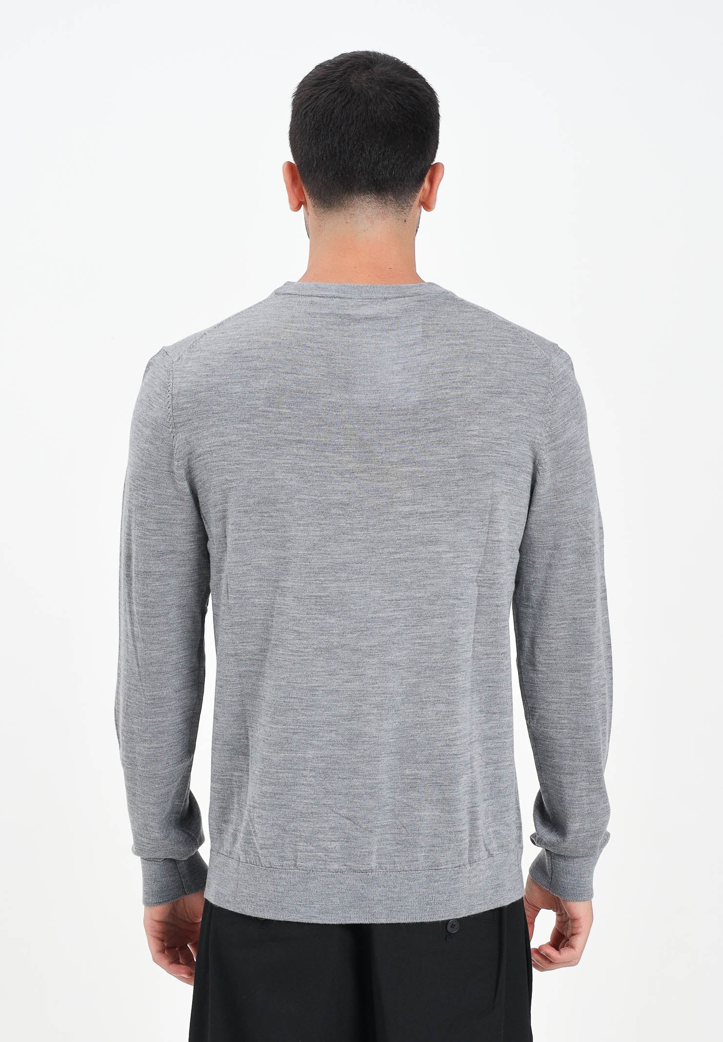 SELECTED HOMME Maglioncino girocollo grigio da uomo 16094647 MediumGreyMel SELECTED HOMME