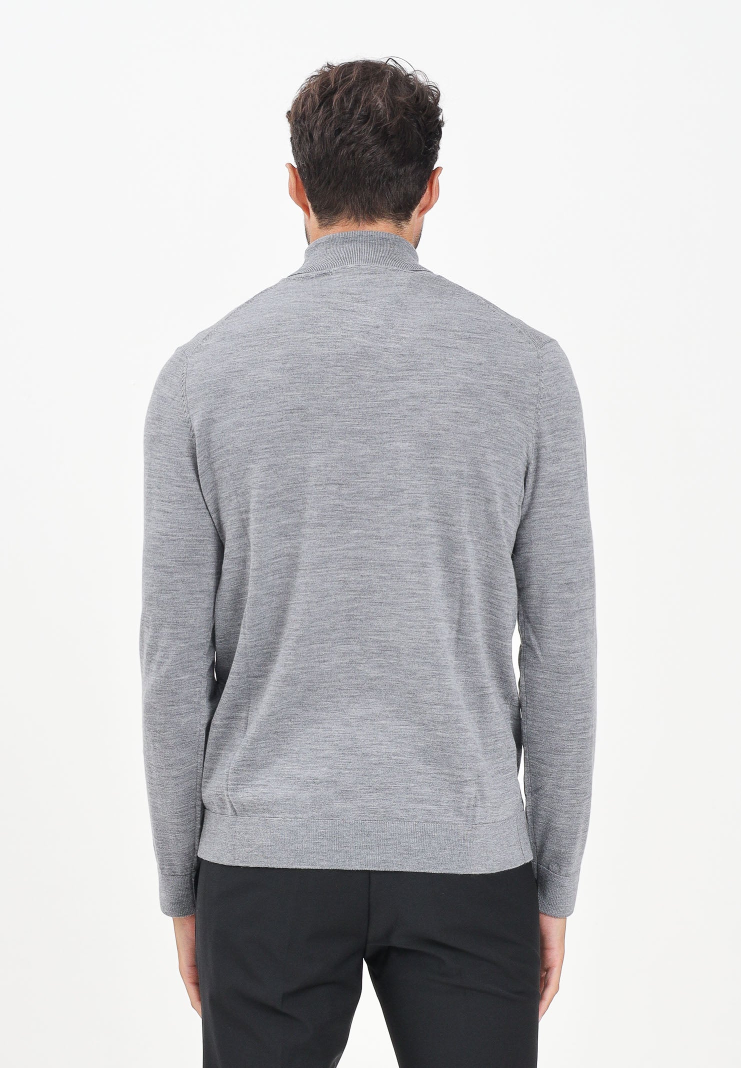 SELECTED HOMME Maglione a collo alto grigio da uomo 16094653 MediumGreyMel SELECTED HOMME