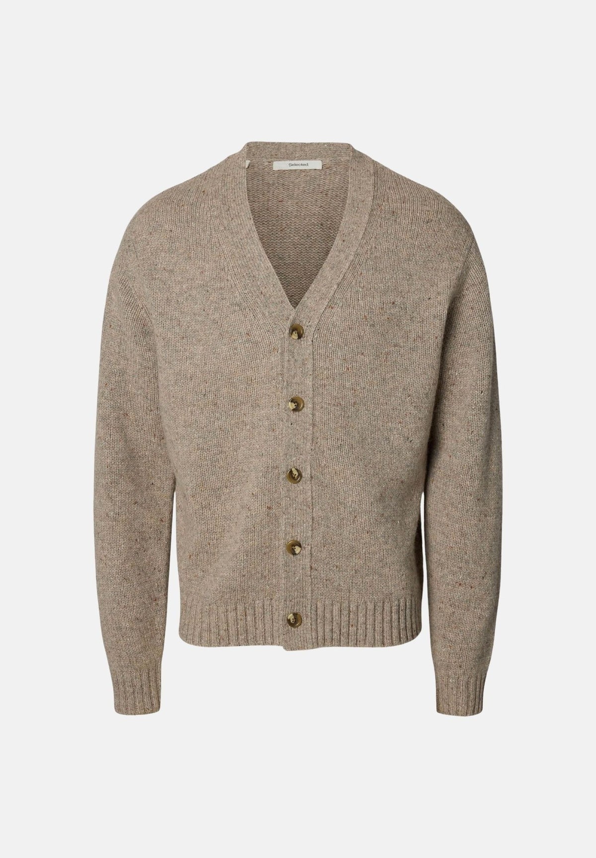 SELECTED HOMME Cardigan SLMCODY Oatmeal beige da uomo 16095620 OA SELECTED HOMME