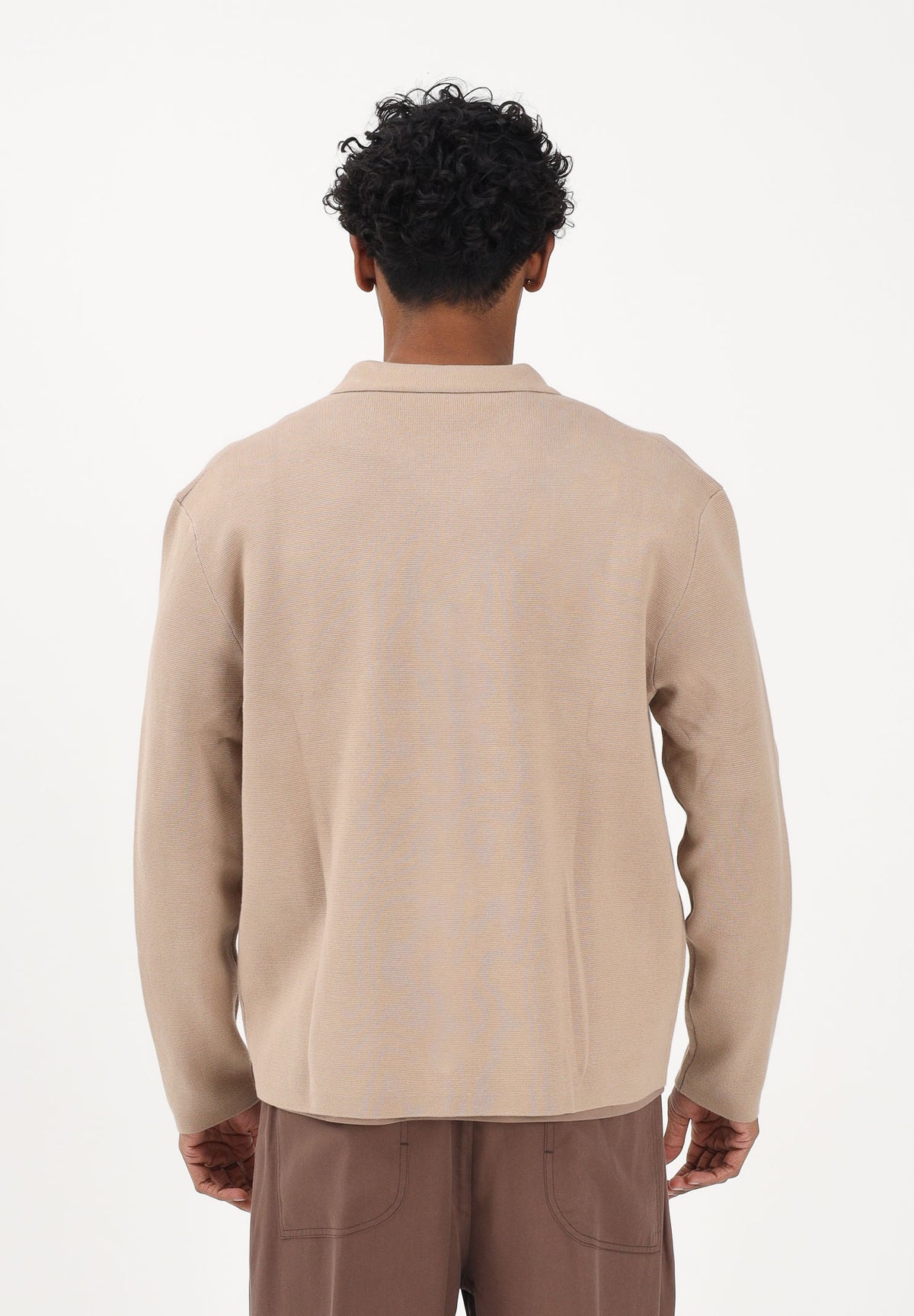 SELECTED HOMME Cardigan beige da uomo 16096549 SA SELECTED HOMME