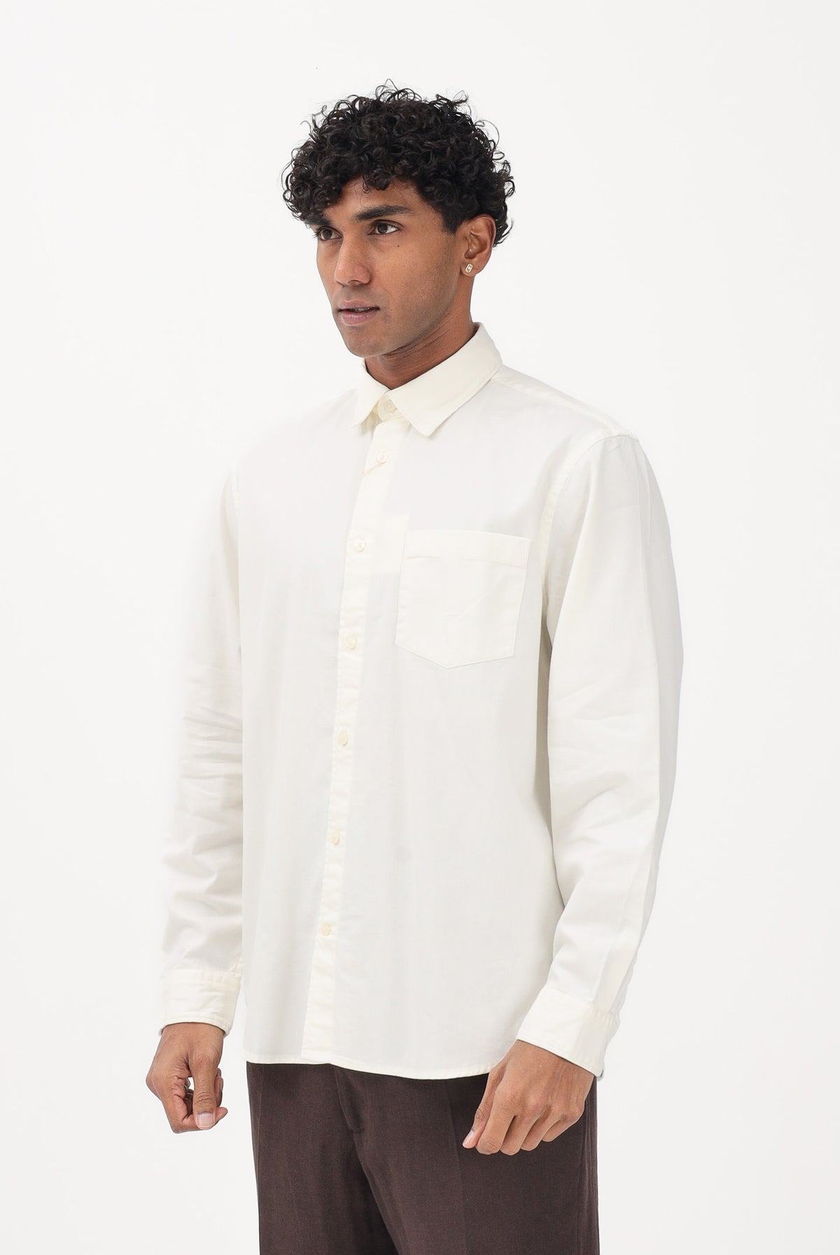 SELECTED HOMME Camicia a manica lunga panna da uomo 16097482 EC SELECTED HOMME
