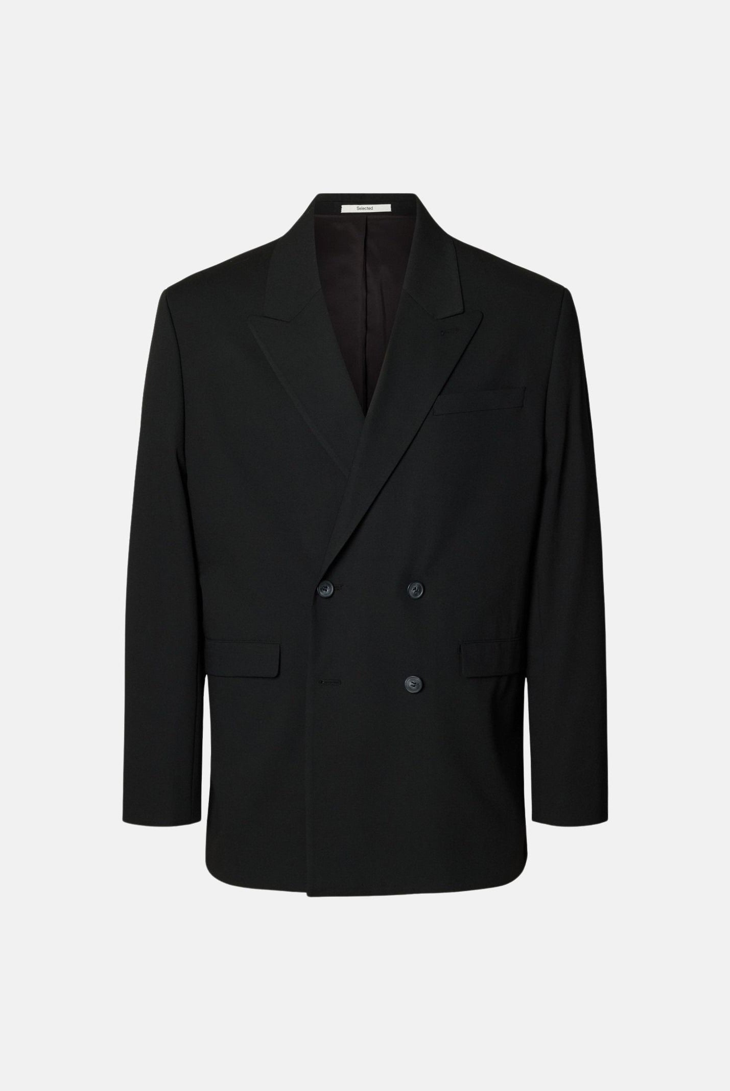 SELECTED HOMME Blazer RELAXED FIT DOUBLE-BREASTED, colore Webseller - nero, da uomo. 16098192 WE SELECTED HOMME