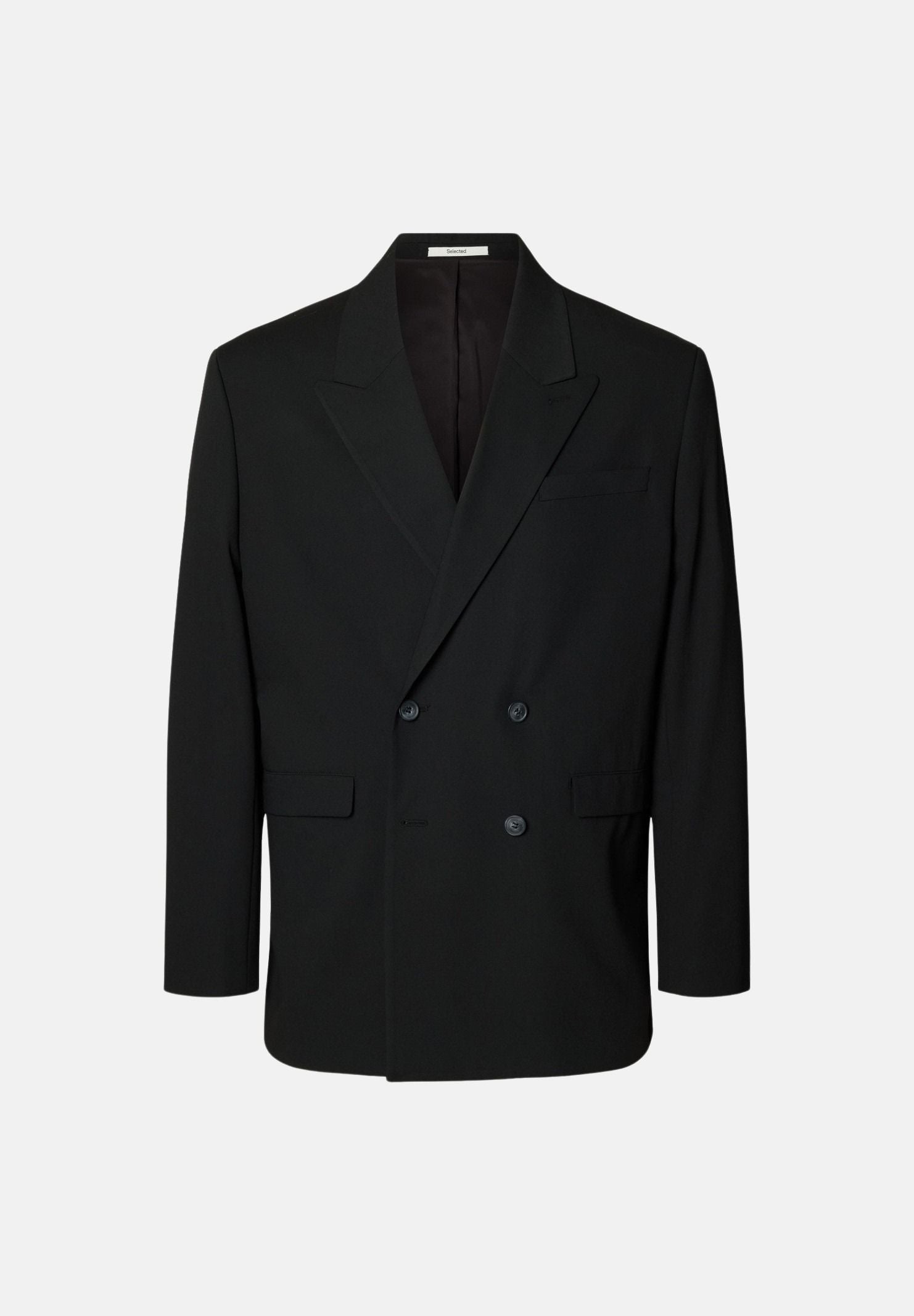 SELECTED HOMME Blazer RELAXED FIT DOUBLE-BREASTED, colore Webseller - nero, da uomo. 16098192 WE SELECTED HOMME