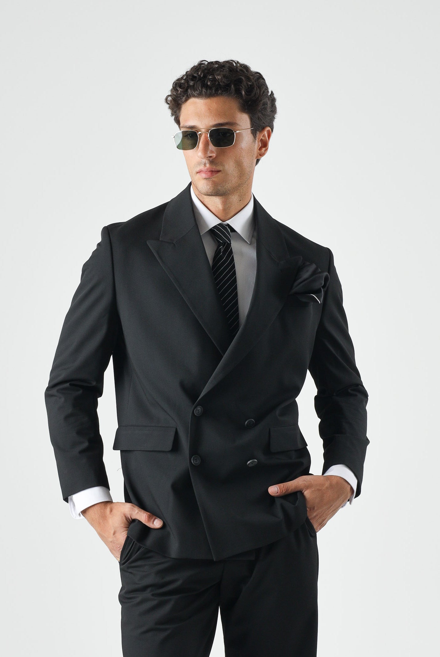 SELECTED HOMME Blazer RELAXED FIT DOUBLE-BREASTED, colore Webseller - nero, da uomo. 16098192 WE SELECTED HOMME