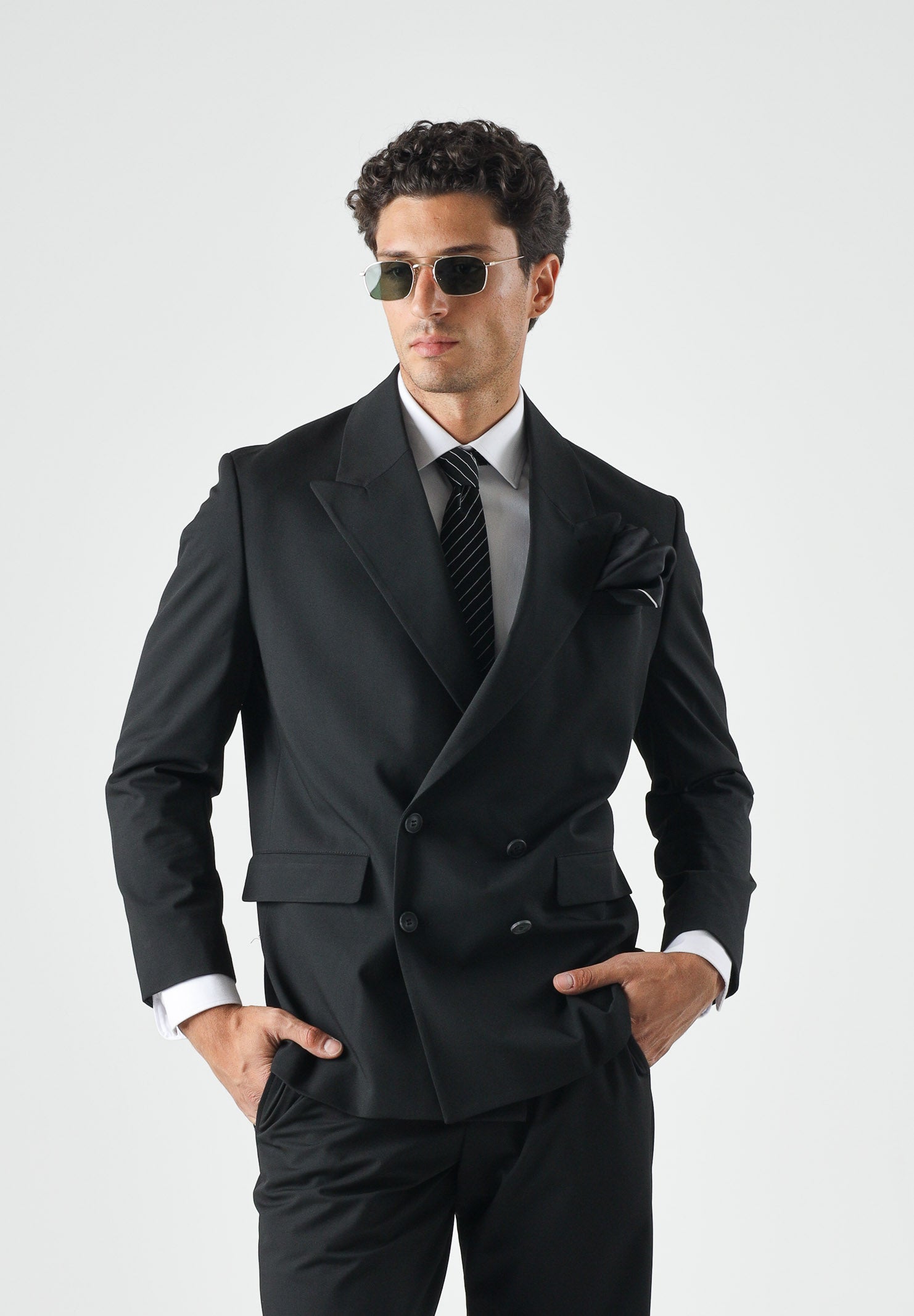 SELECTED HOMME Blazer RELAXED FIT DOUBLE-BREASTED, colore Webseller - nero, da uomo. 16098192 WE SELECTED HOMME