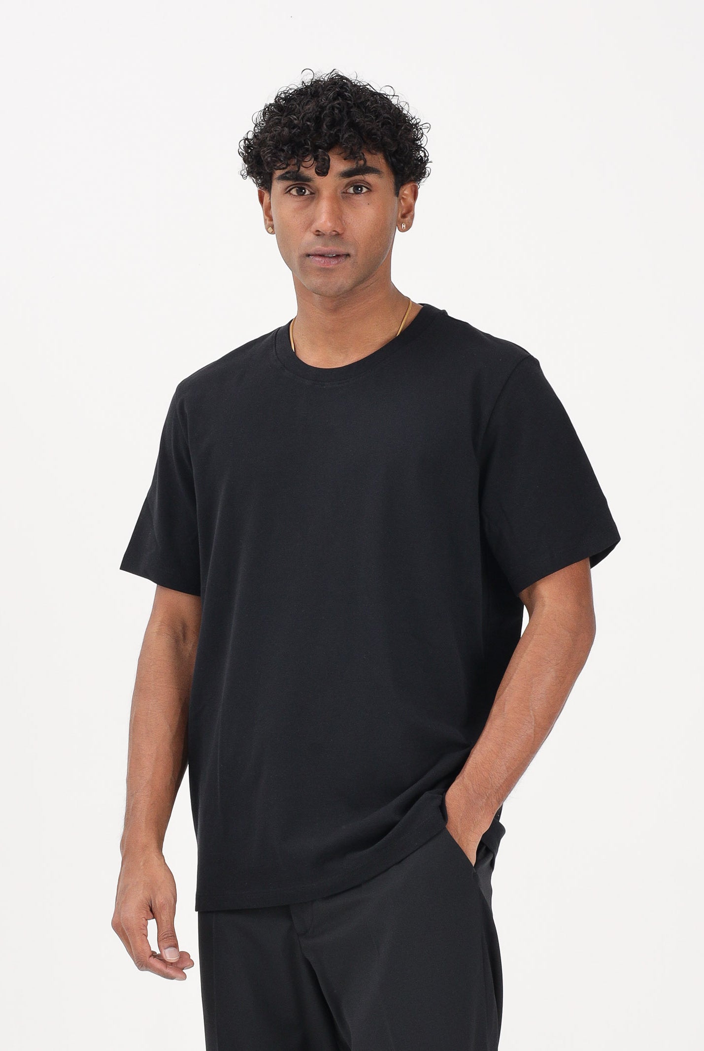 SELECTED HOMME T-shirt a manica corta nera da uomo 16100145 BL SELECTED HOMME