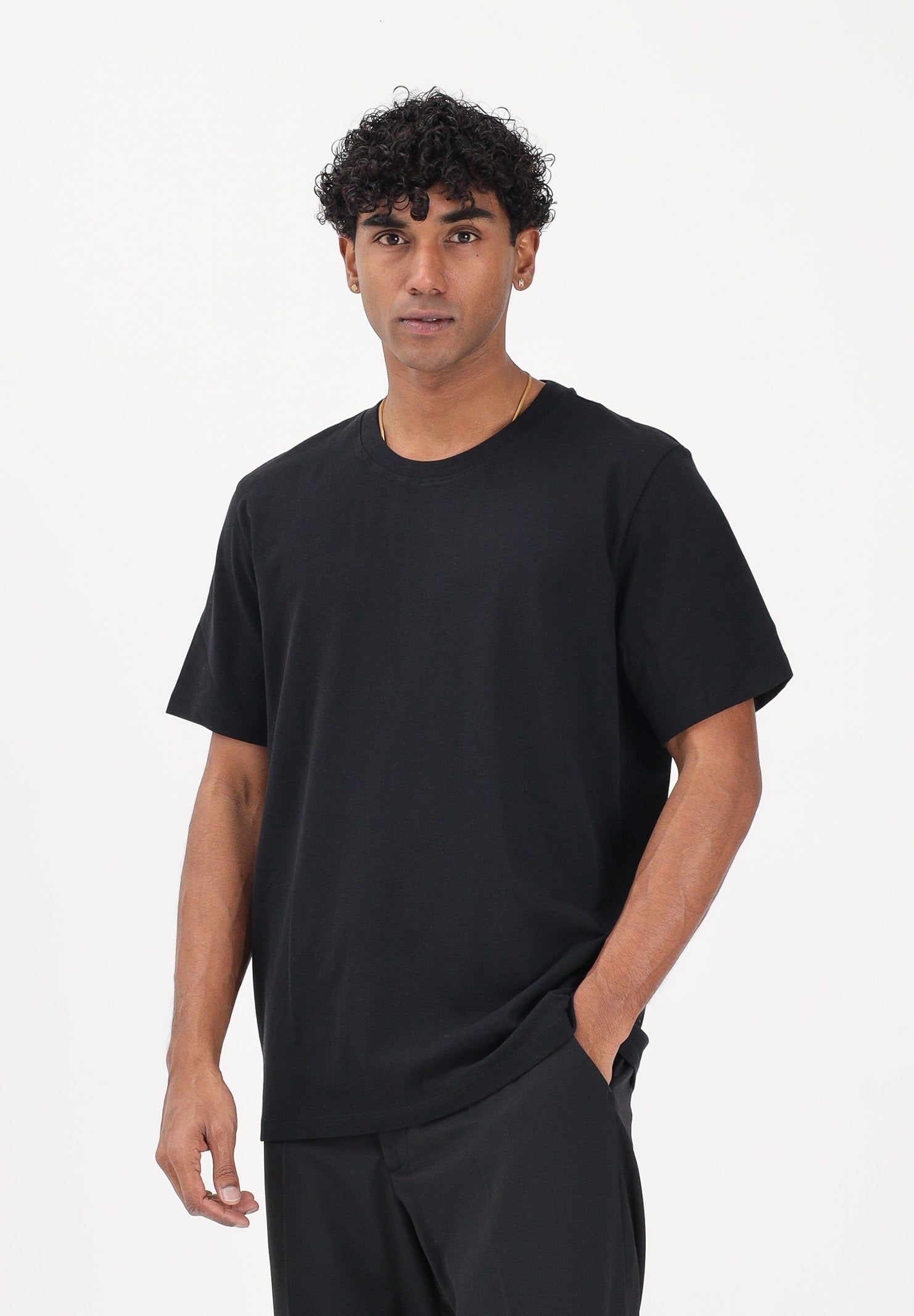 SELECTED HOMME T-shirt a manica corta nera da uomo 16100145 BL SELECTED HOMME
