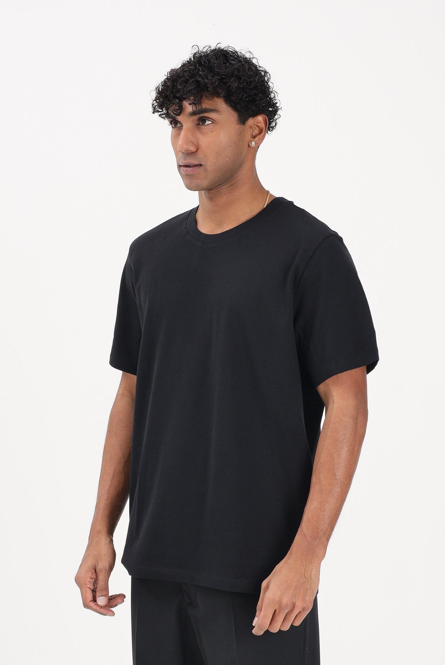 SELECTED HOMME T-shirt a manica corta nera da uomo 16100145 BL SELECTED HOMME