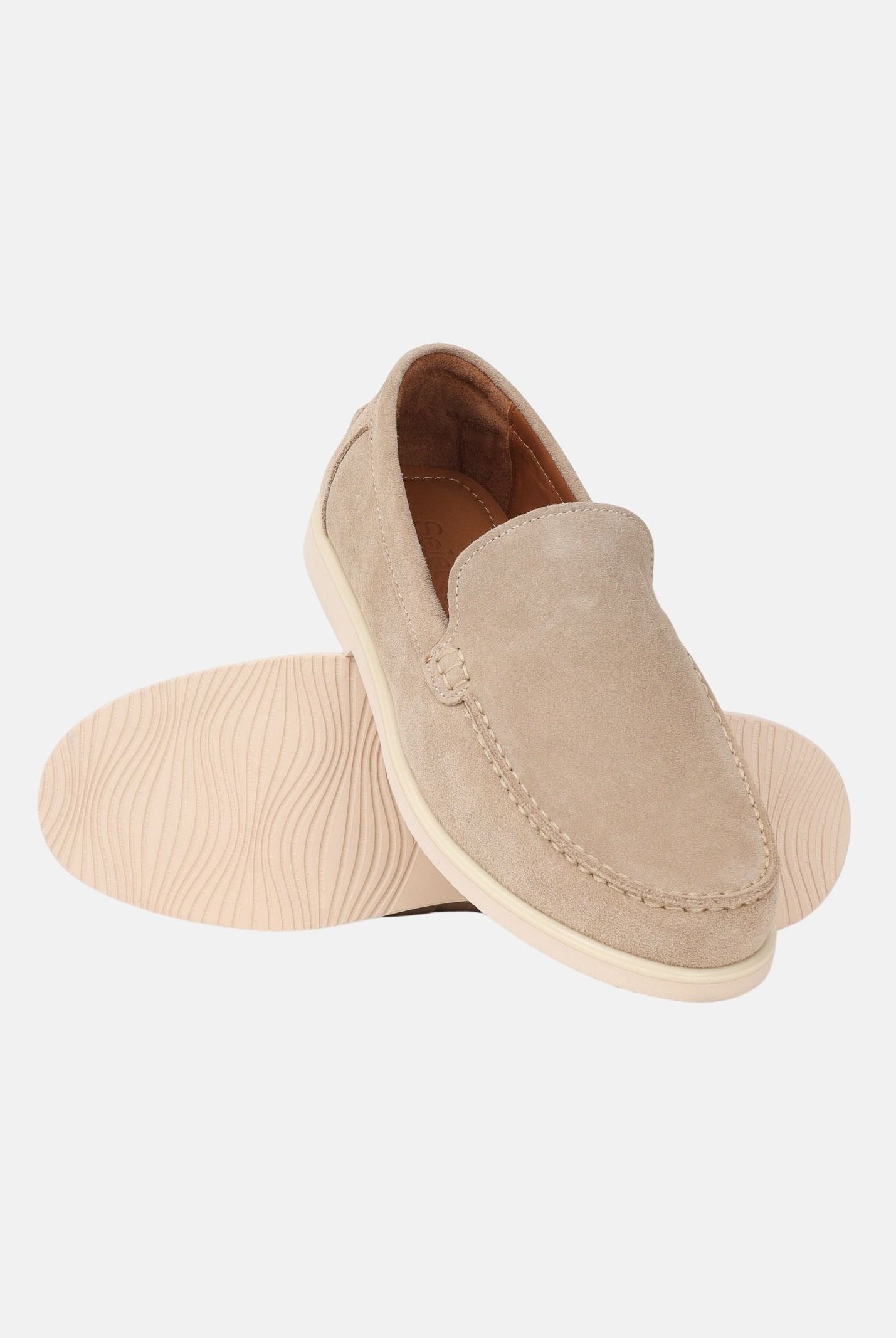 SELECTED HOMME Mocassini beige da uomo 16101240 SA SELECTED HOMME
