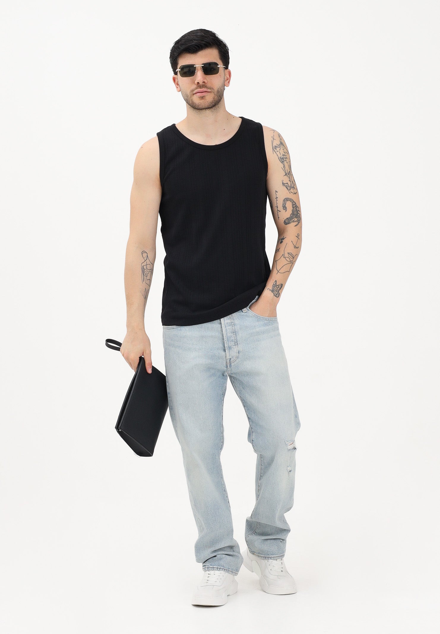 SELECTED HOMME Canotta nera da uomo 16101626 BL SELECTED HOMME
