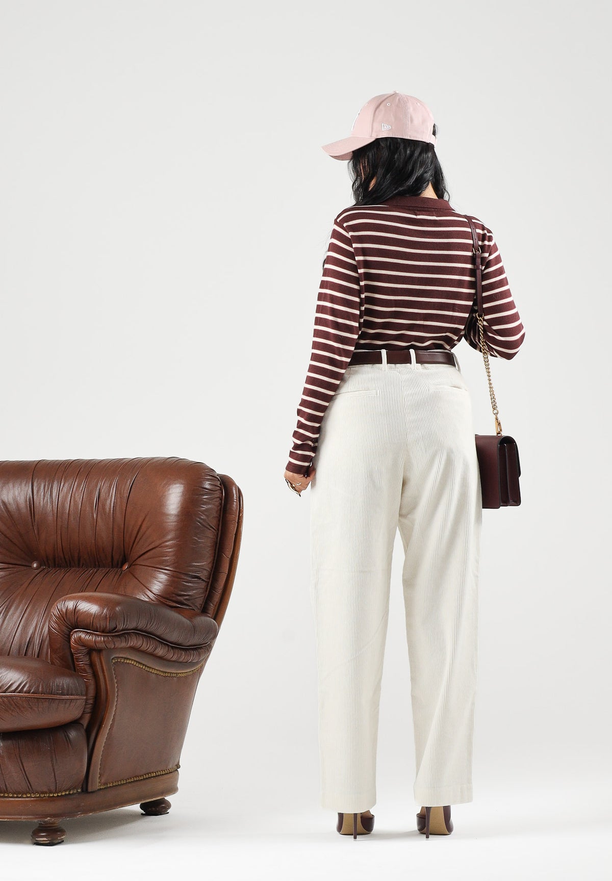 SELECTED HOMME Pantaloni egret-bianco per uomo con piega centrale e tasche a filetto. 16102144 EG SELECTED HOMME