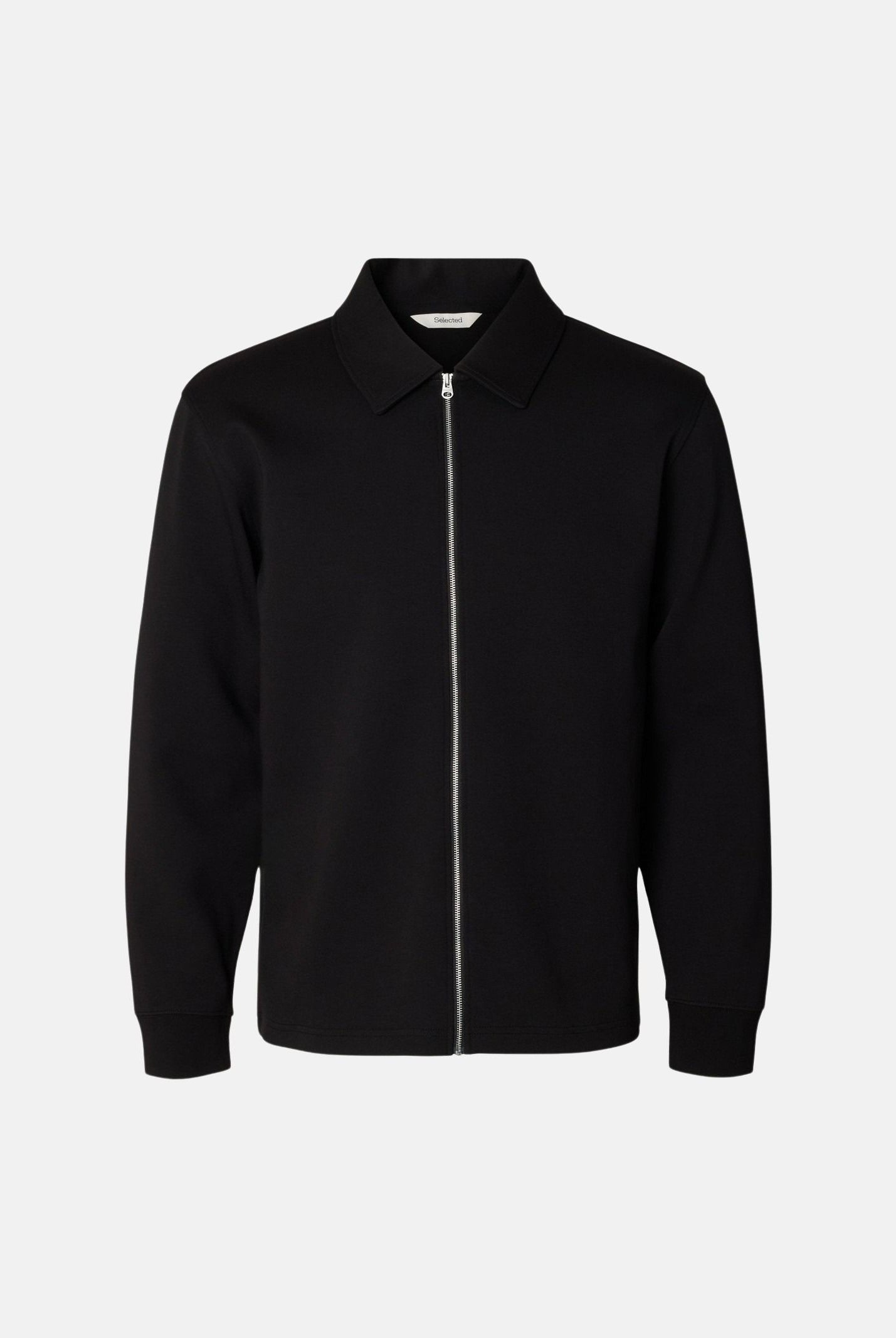 SELECTED HOMME Felpa SLMTOM SOFT nero da uomo con chiusura full zip. 16102153 BL SELECTED HOMME