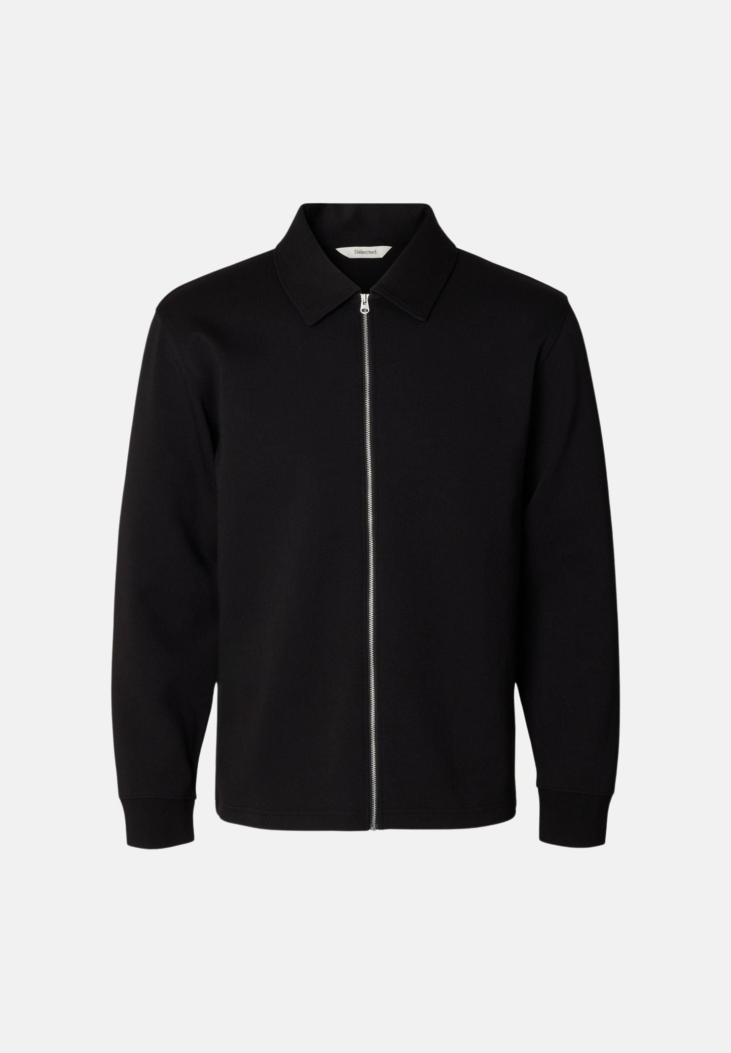 SELECTED HOMME Felpa SLMTOM SOFT nero da uomo con chiusura full zip. 16102153 BL SELECTED HOMME