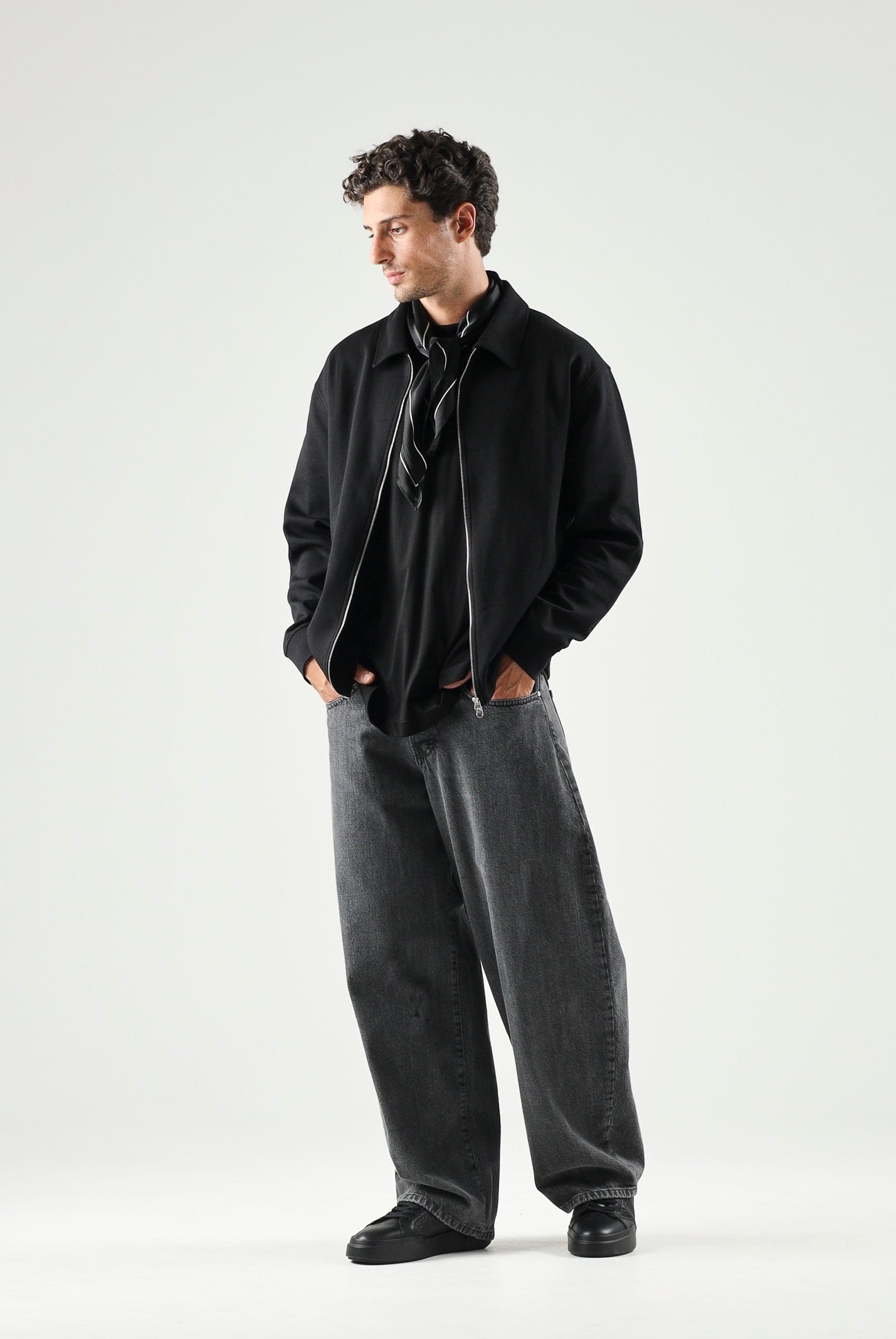 SELECTED HOMME Felpa SLMTOM SOFT nero da uomo con chiusura full zip. 16102153 BL SELECTED HOMME