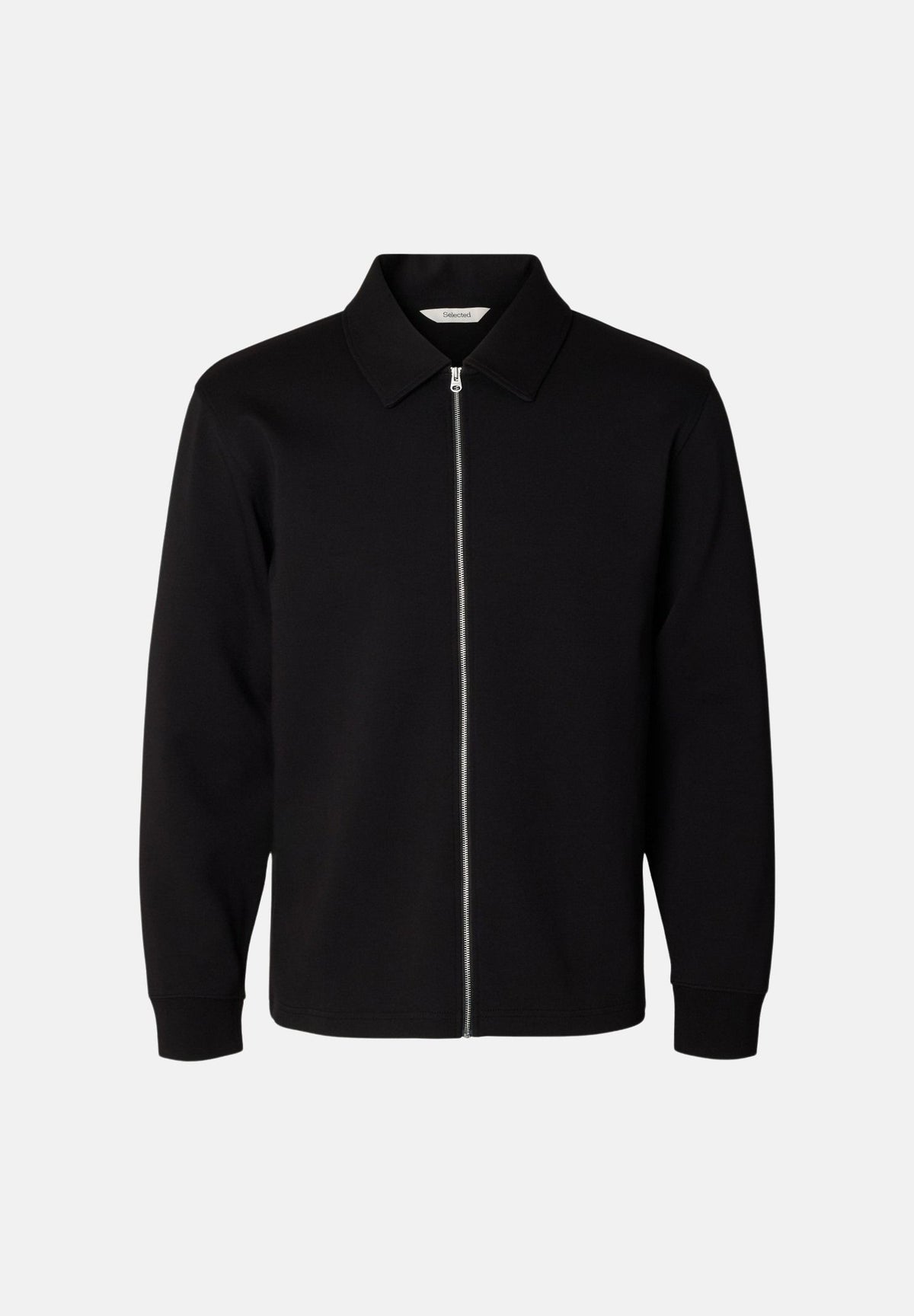 SELECTED HOMME Felpa SLMTOM SOFT nero da uomo con chiusura full zip. 16102153 BL SELECTED HOMME