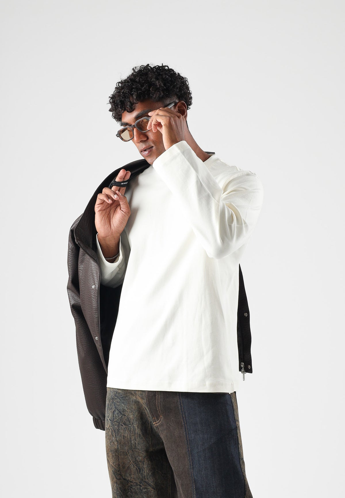 SELECTED HOMME T-shirt manica lunga panna per uomo con scollo rotondo e maniche lunghe. 16102312 EG SELECTED HOMME