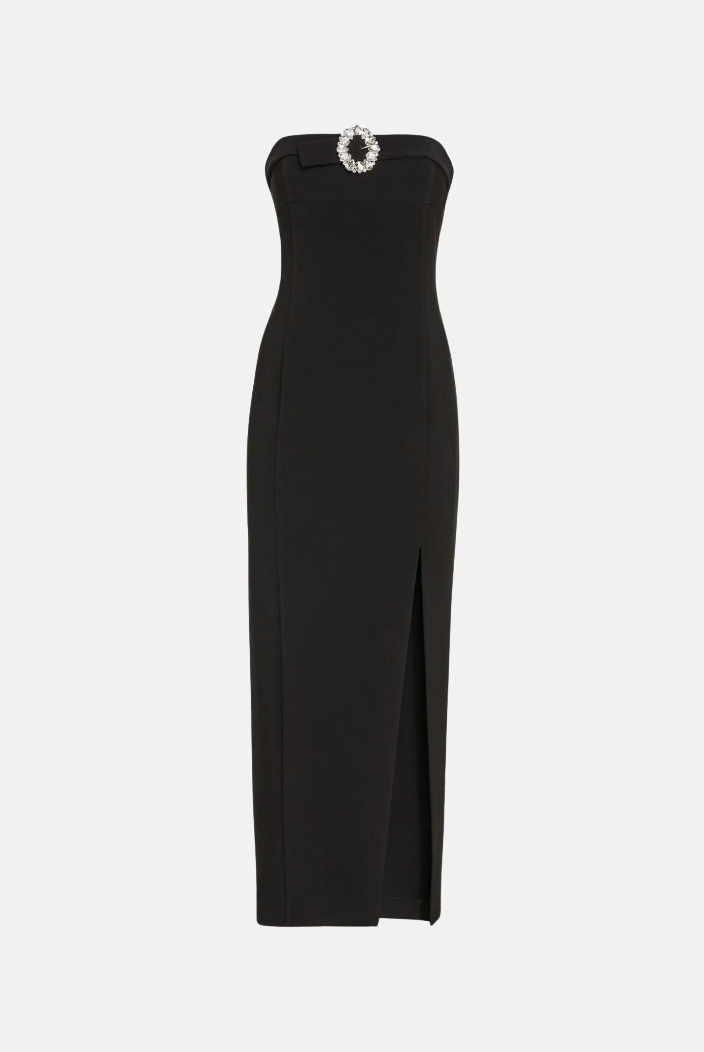 SIMONA CORSELLINI Abito lungo nero da donna con dettaglio gioiello<BR/> A26CEAB10101 V000 SIMONA CORSELLINI