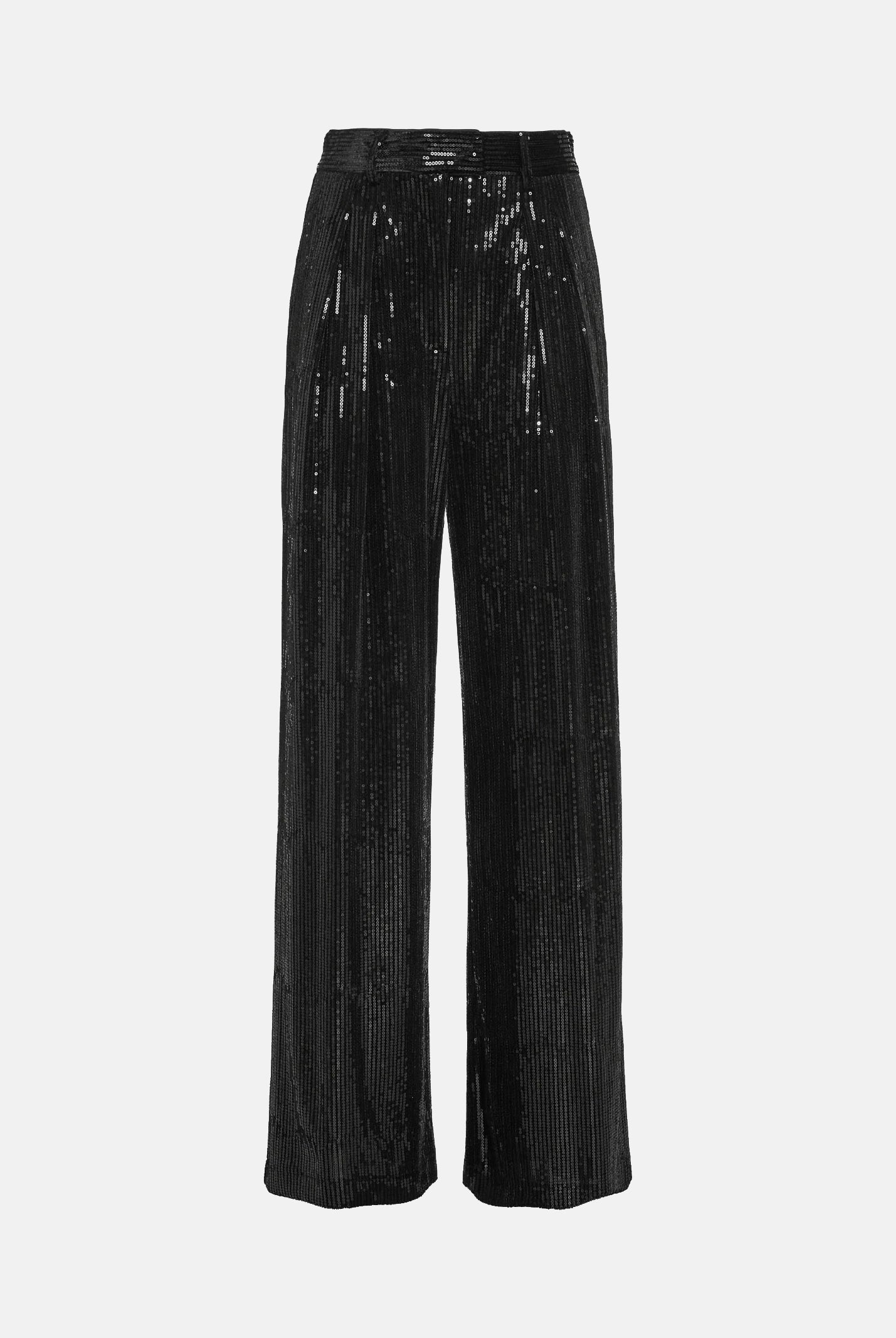SIMONA CORSELLINI Pantaloni neri da donna con paillettes. A26CEPA10101 V0003 SIMONA CORSELLINI