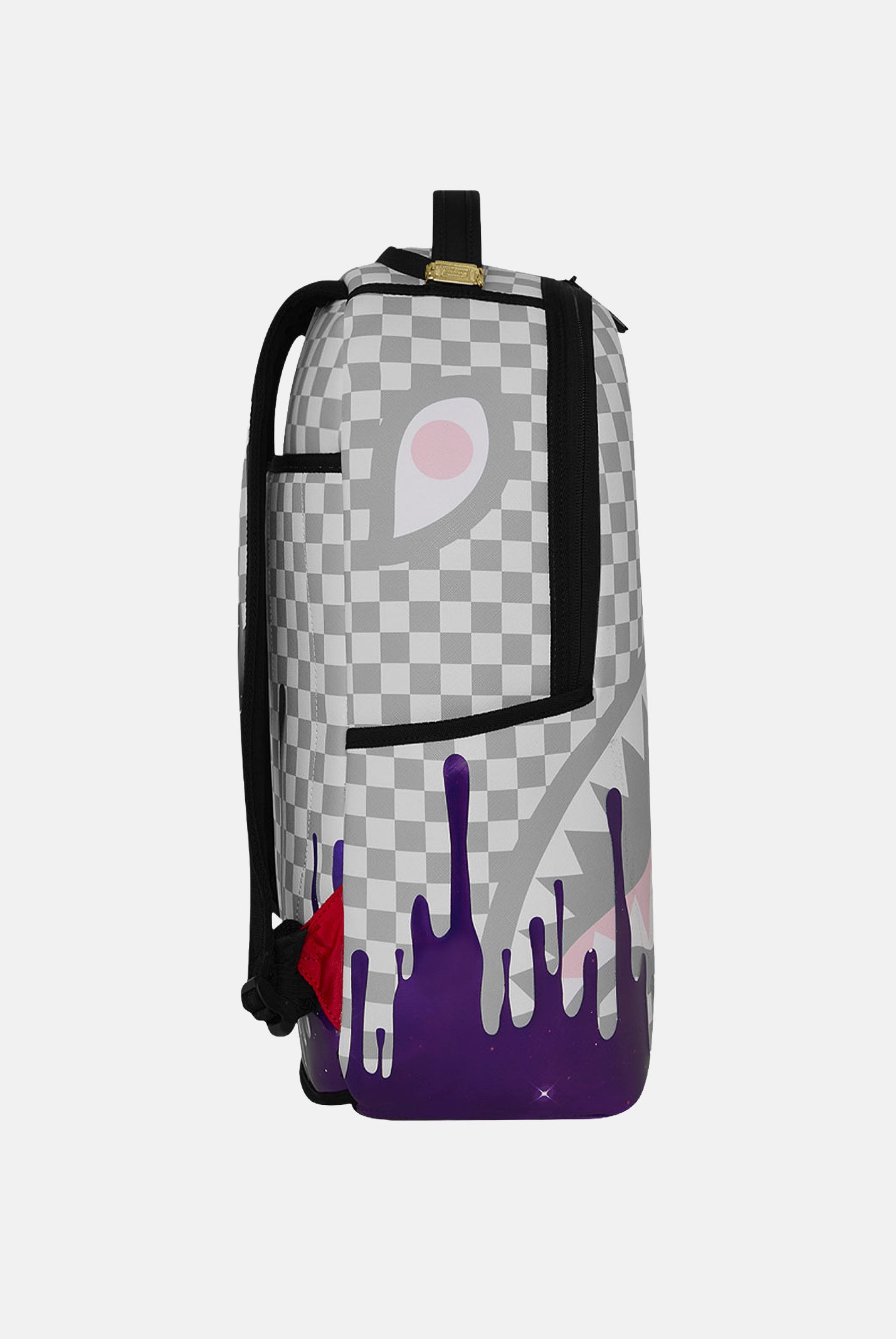 SPRAYGROUND Zaino CREAM CHECK grigio/nero per uomo, donna e bambino con grafica Side Drip. 910B8453NSZ . SPRAYGROUND