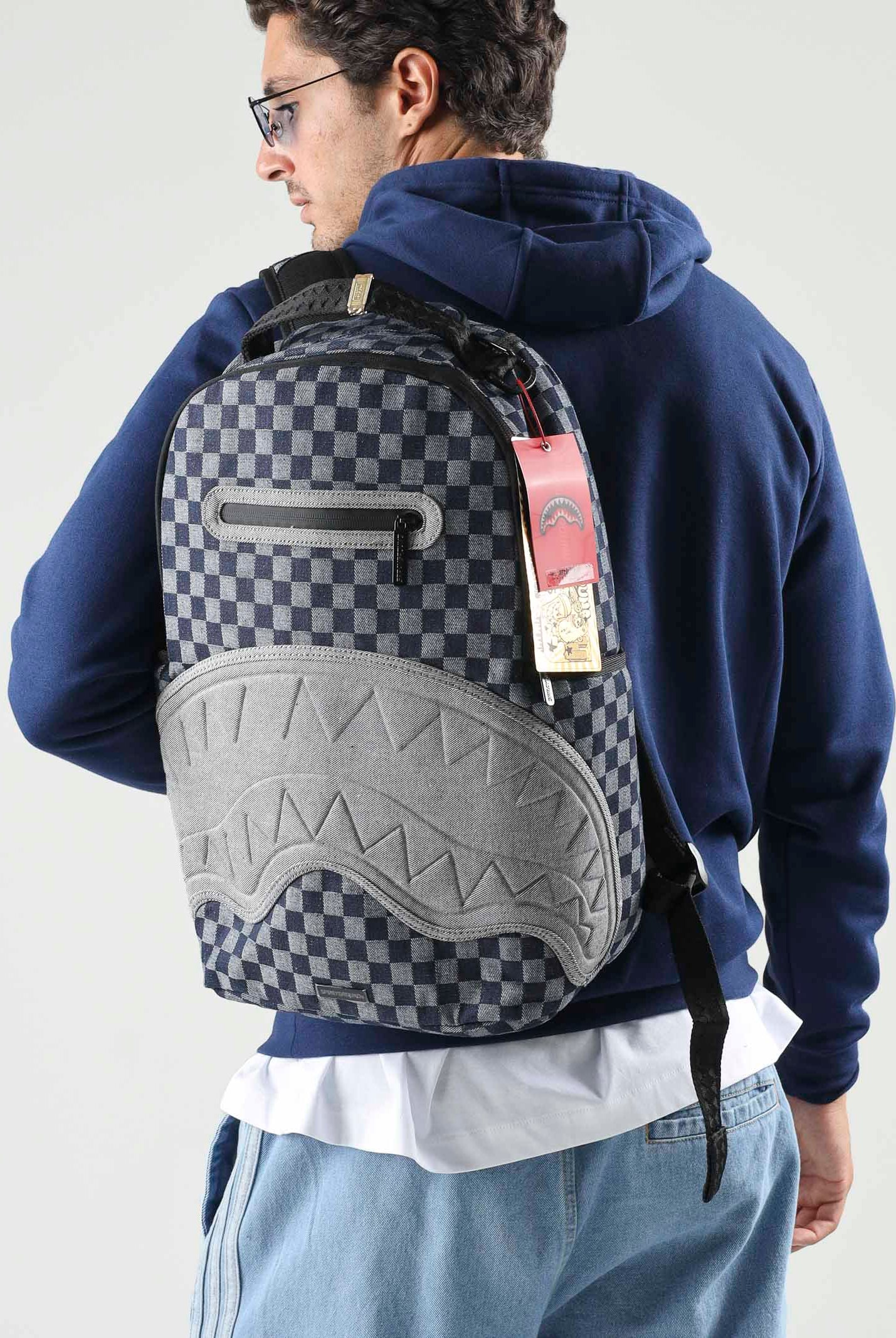 Sprayground Atelier Bleu Sharks In Paris Backpack Jeans - Blu per uomo, donna e bambino 910B8486NSZ . SPRAYGROUND