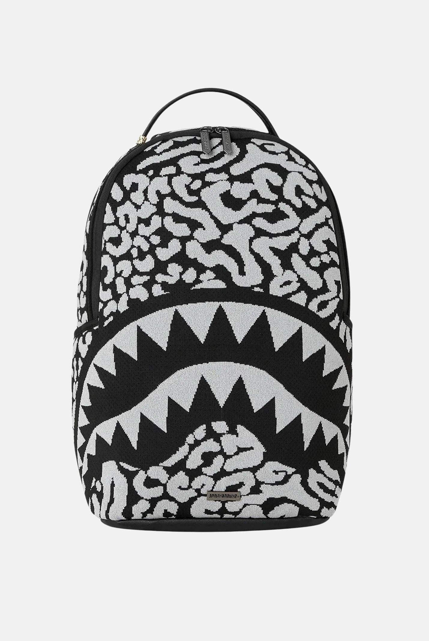 SPRAYGROUND Zaino NOCTURNAL PREDATOR silver-nero per uomo, donna e bambino con fantasia grafica all-over 910B8488NSZ . SPRAYGROUND