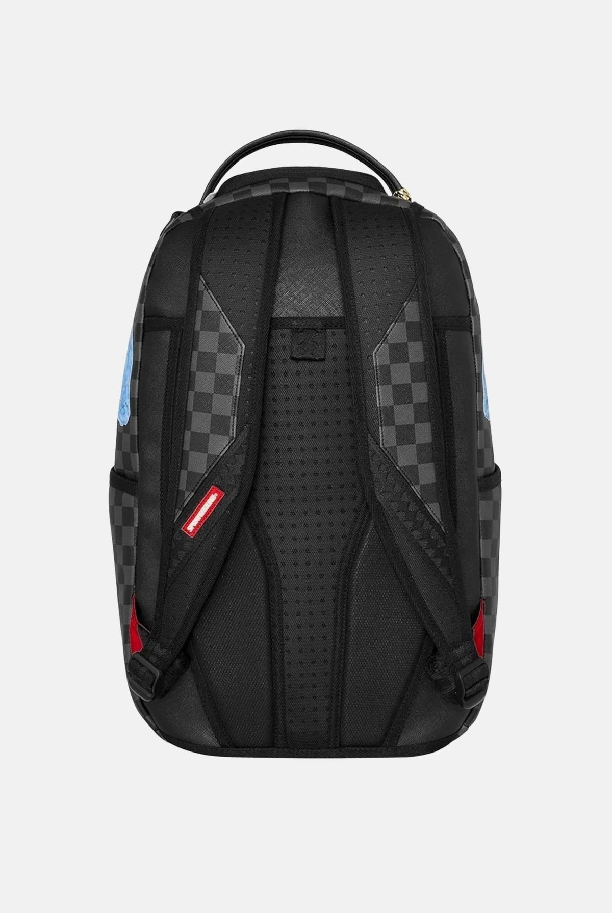 SPRAYGROUND Zaino SHARKS ON ICEBERG BACKPACK nero e azzurro per uomo e donna con motivo check 910B8498NSZ . SPRAYGROUND