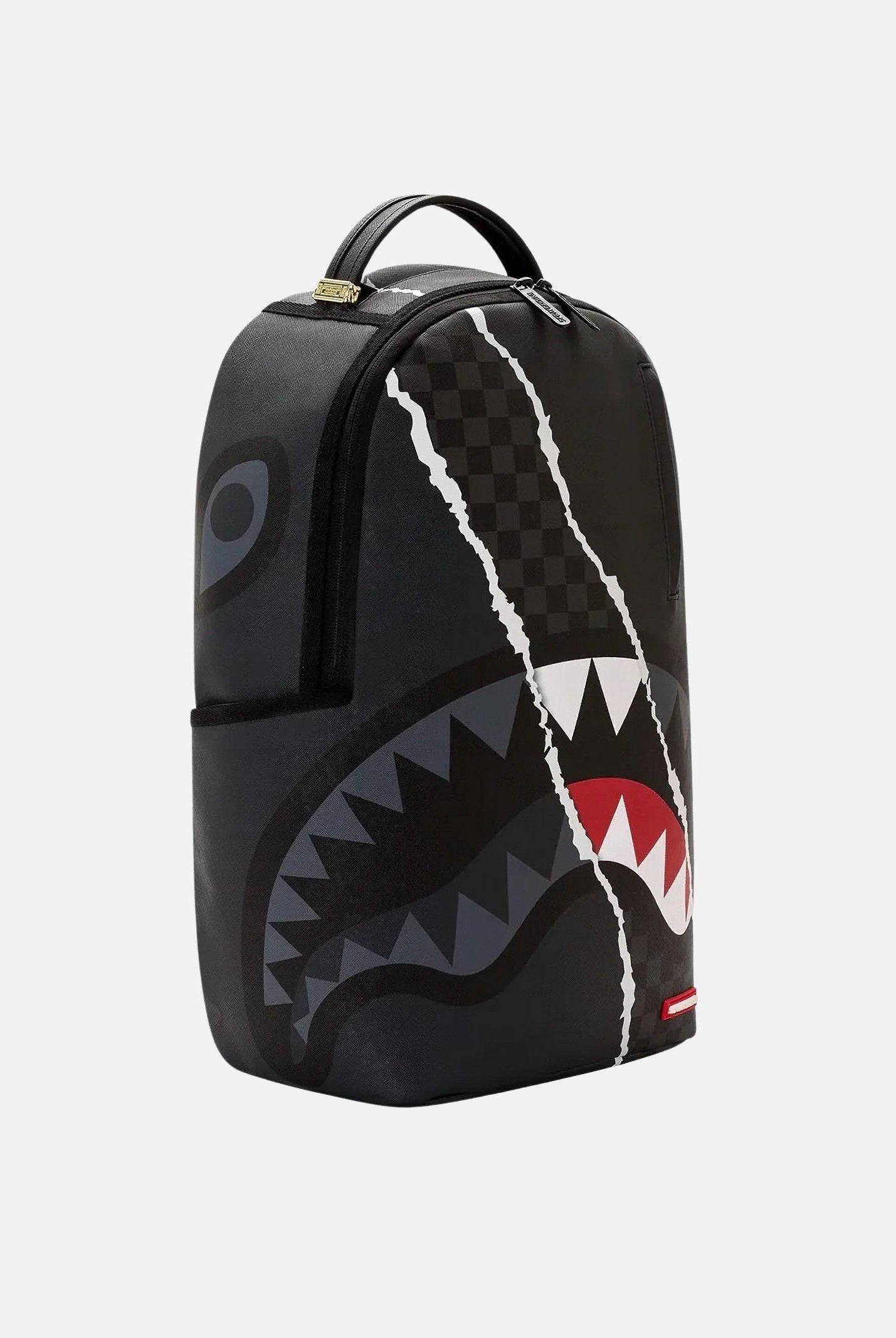SPRAYGROUND Zaino CENTER RIP REVEALING gray-check nero per uomo, donna e bambino con iconico motivo Shark Mouth 910B8502NSZ . SPRAYGROUND