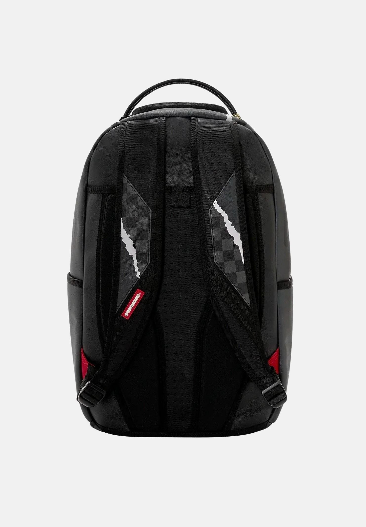 SPRAYGROUND Zaino CENTER RIP REVEALING gray-check nero per uomo, donna e bambino con iconico motivo Shark Mouth 910B8502NSZ . SPRAYGROUND