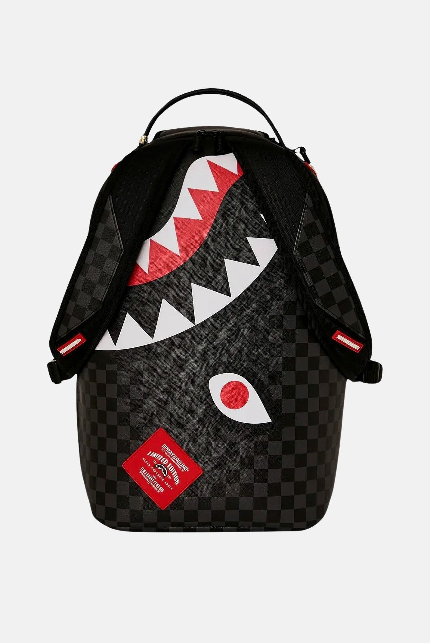 SPRAYGROUND Zaino BAG DONE WRONG nero per uomo, donna e bambino con motivo check tono su tono 910B8551NSZ . SPRAYGROUND