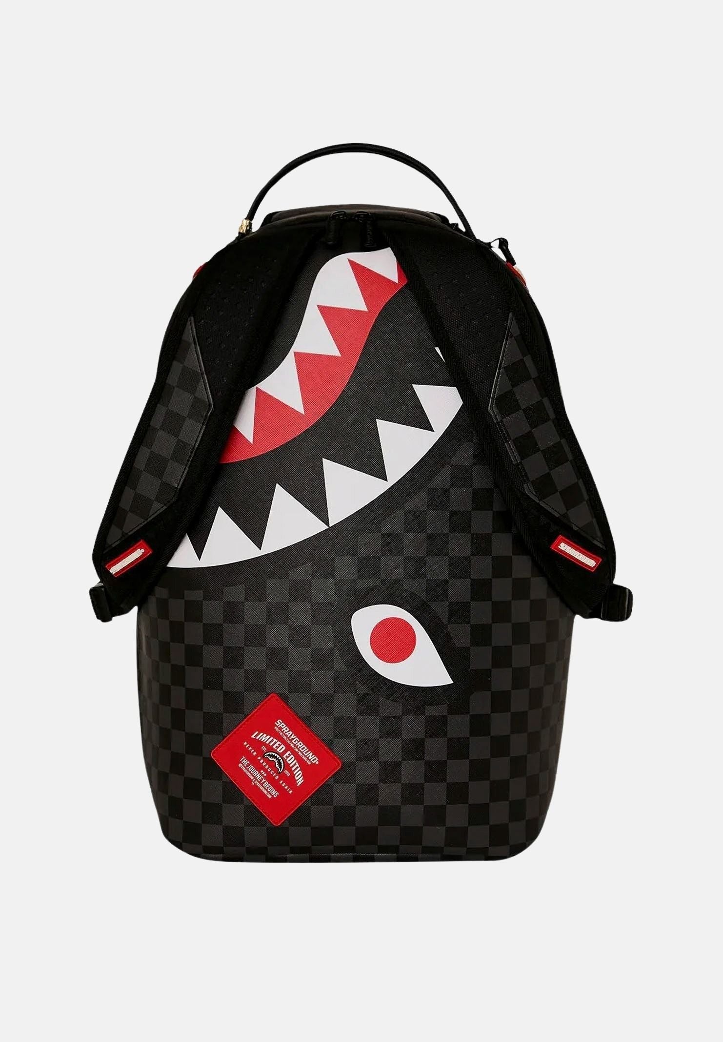 SPRAYGROUND Zaino BAG DONE WRONG nero per uomo, donna e bambino con motivo check tono su tono 910B8551NSZ . SPRAYGROUND