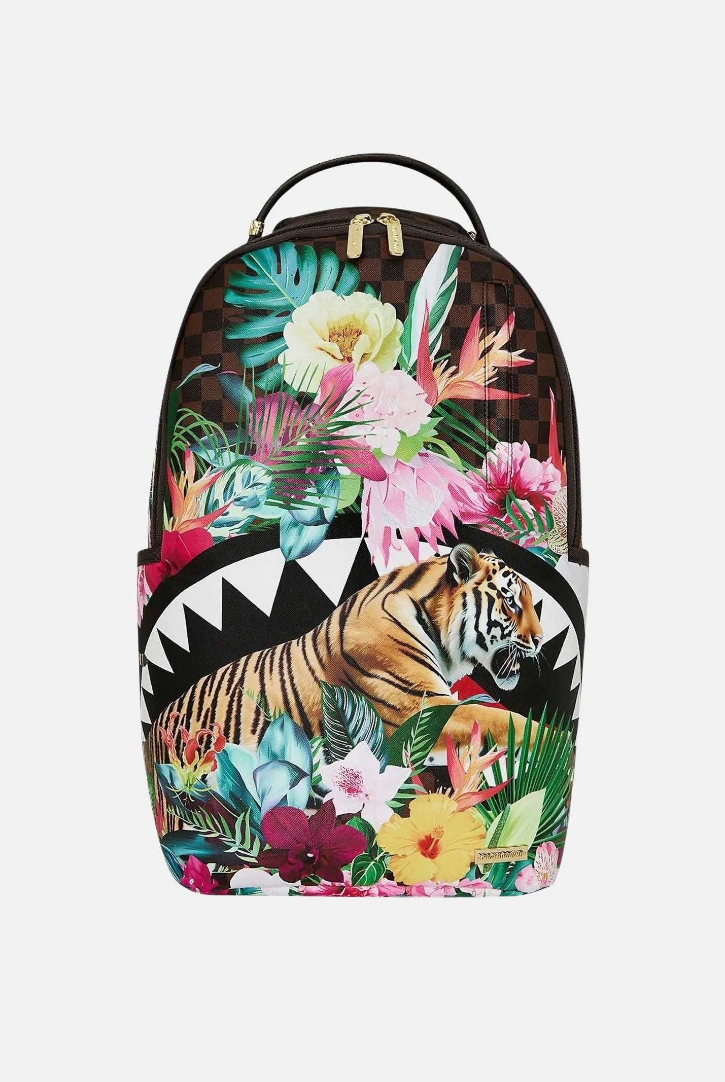SPRAYGROUND Zaino FLOWERING JUNGLE SHARK multicolor per uomo, donna e bambino con fantasia jungle floreale 910B8626NSZ . SPRAYGROUND