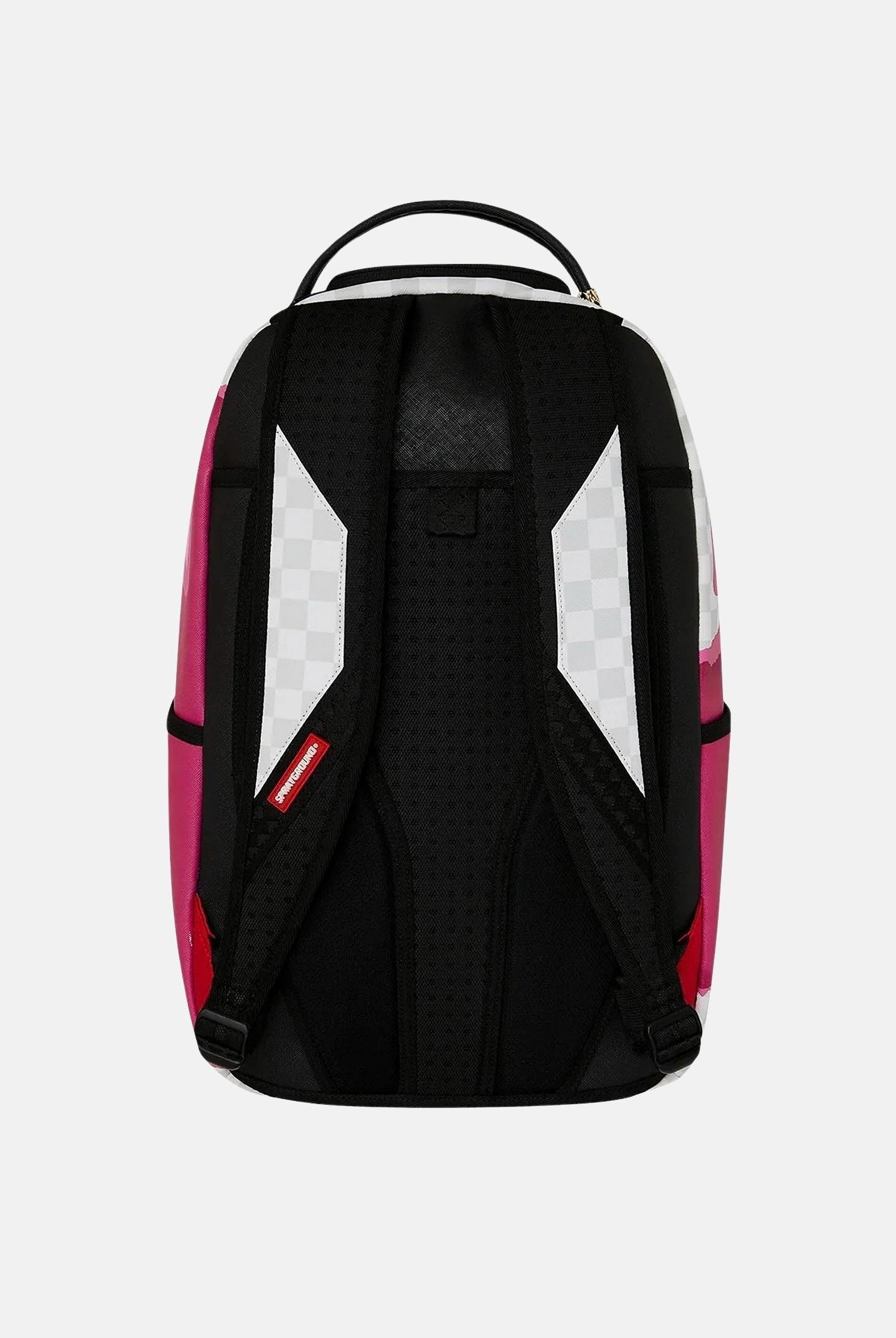 SPRAYGROUND Zaino 3D CHECK BACKPACK rosa-silver per uomo, donna e bambino con fantasia check tono su tono 910B8685NSZ . SPRAYGROUND
