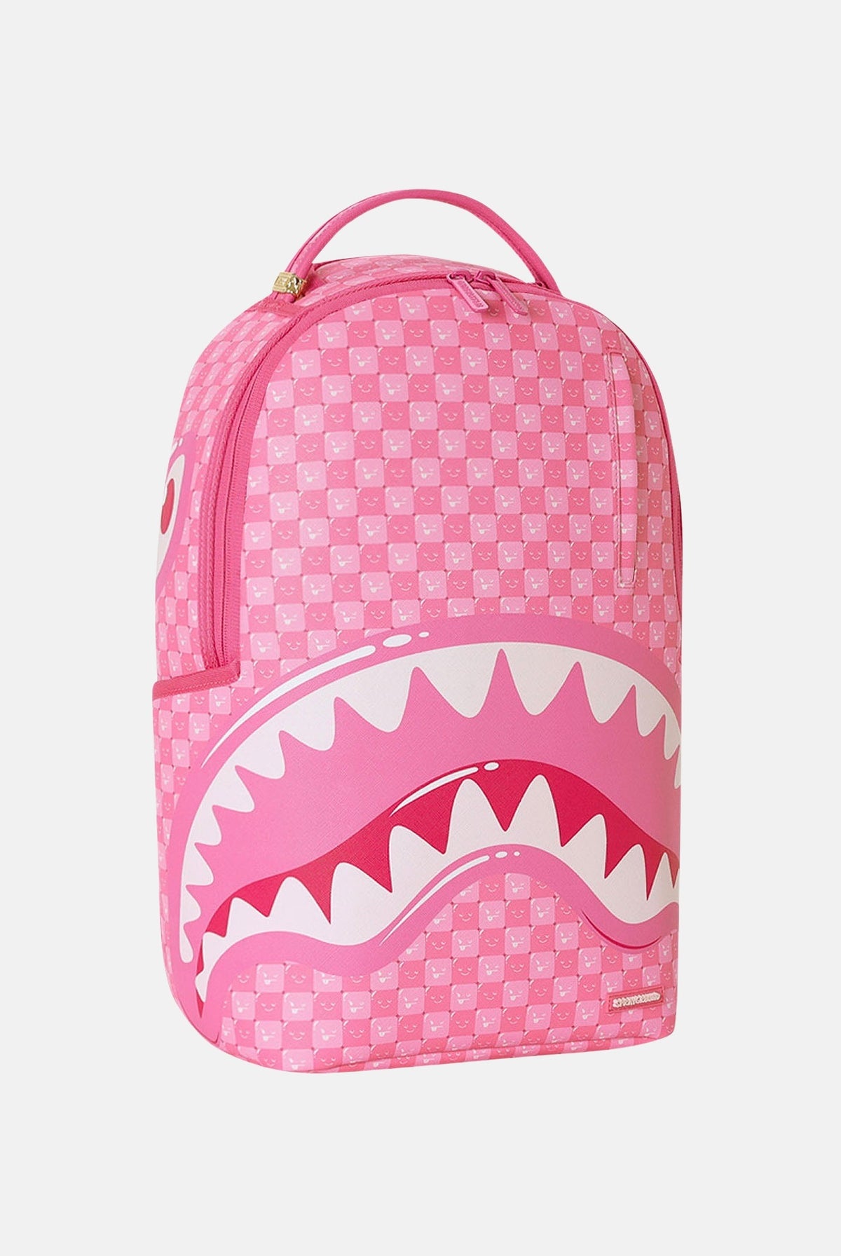 SPRAYGROUND Zaino SHARK pink per uomo, donna e bambino con motivo a scacchiera e grafica squalo a contrasto. 910B8715NSZ . SPRAYGROUND