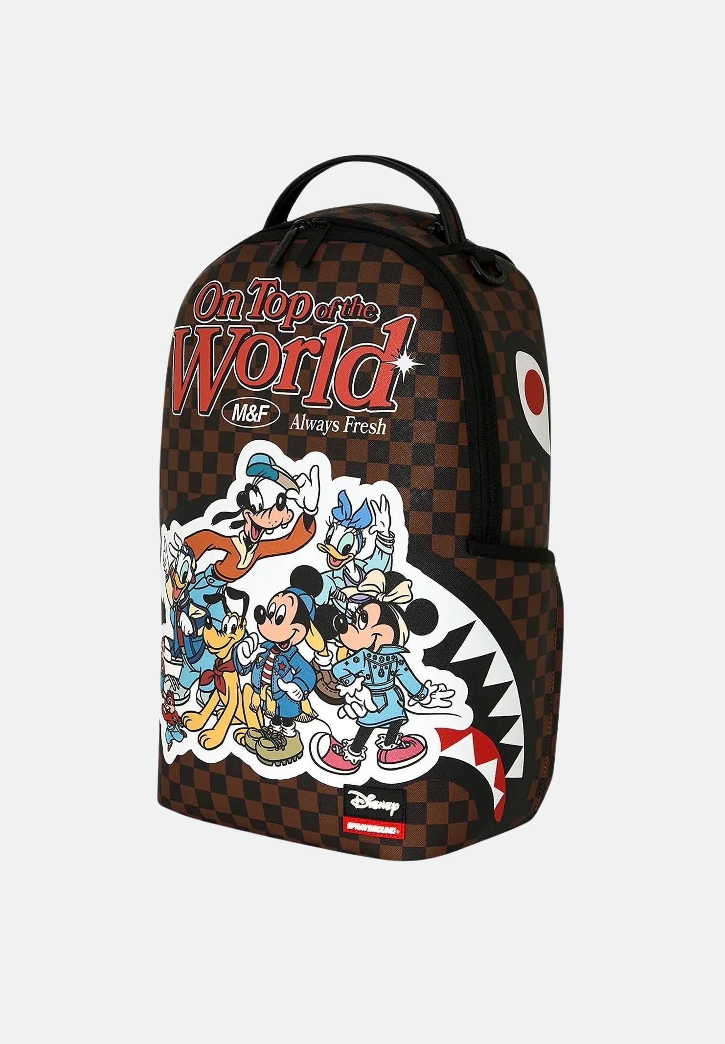 SPRAYGROUND Zaino DISNEY MICKEY & FRIENDS marrone per uomo, donna e bambino con maxi grafica Disney 910B8840NSZ . SPRAYGROUND