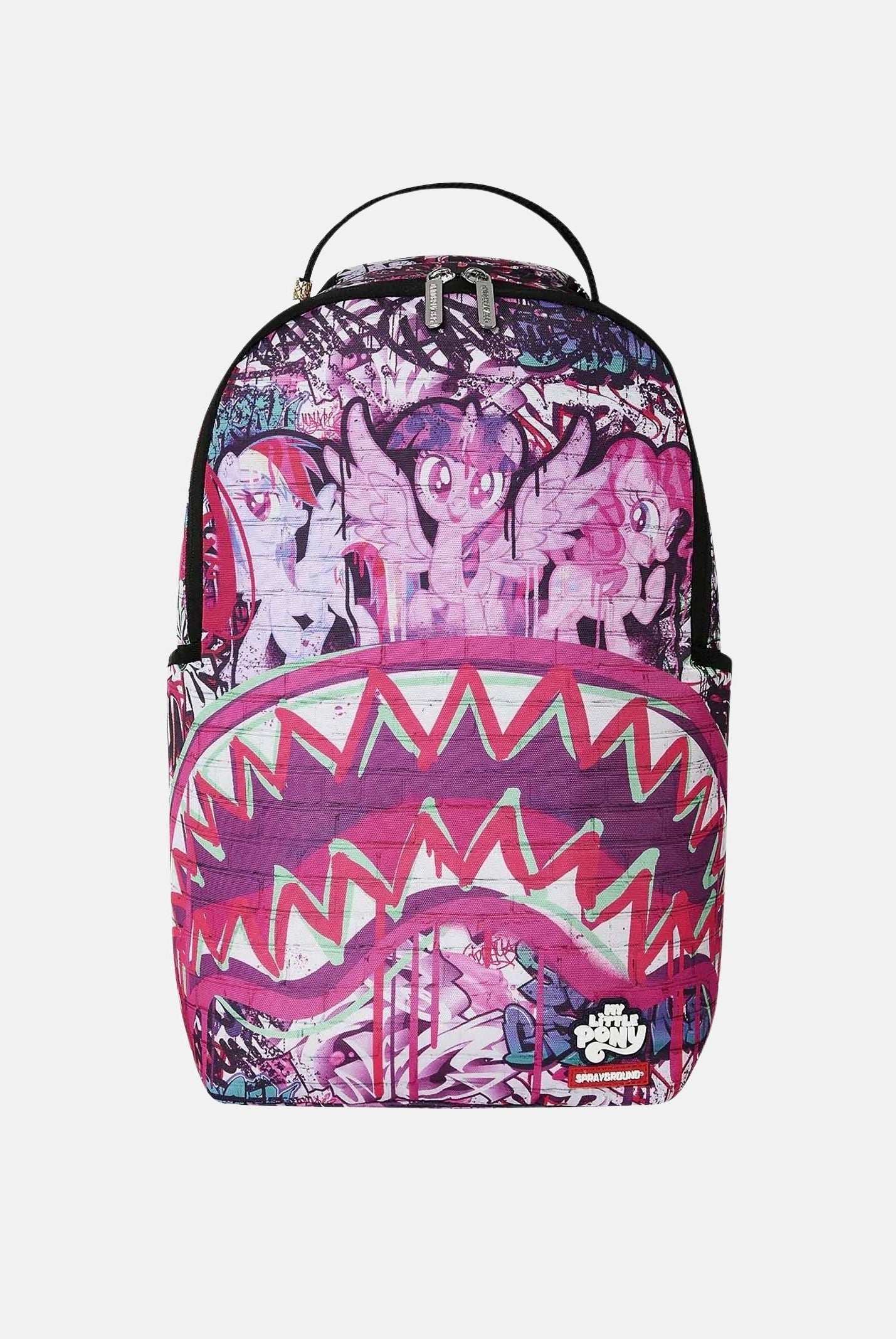 SPRAYGROUND Zaino MY LITTLE PONY GRAFF fucsia per uomo, donna e bambino con fantasia graffiti My Little Pony 910B9059NSZ . SPRAYGROUND