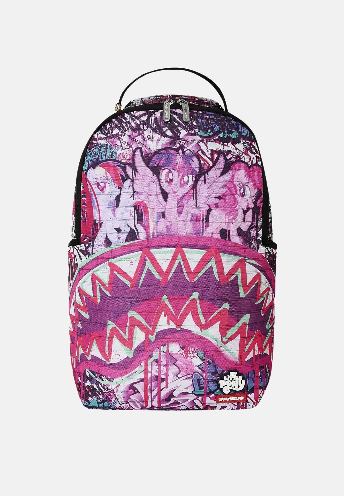 SPRAYGROUND Zaino MY LITTLE PONY GRAFF fucsia per uomo, donna e bambino con fantasia graffiti My Little Pony 910B9059NSZ . SPRAYGROUND