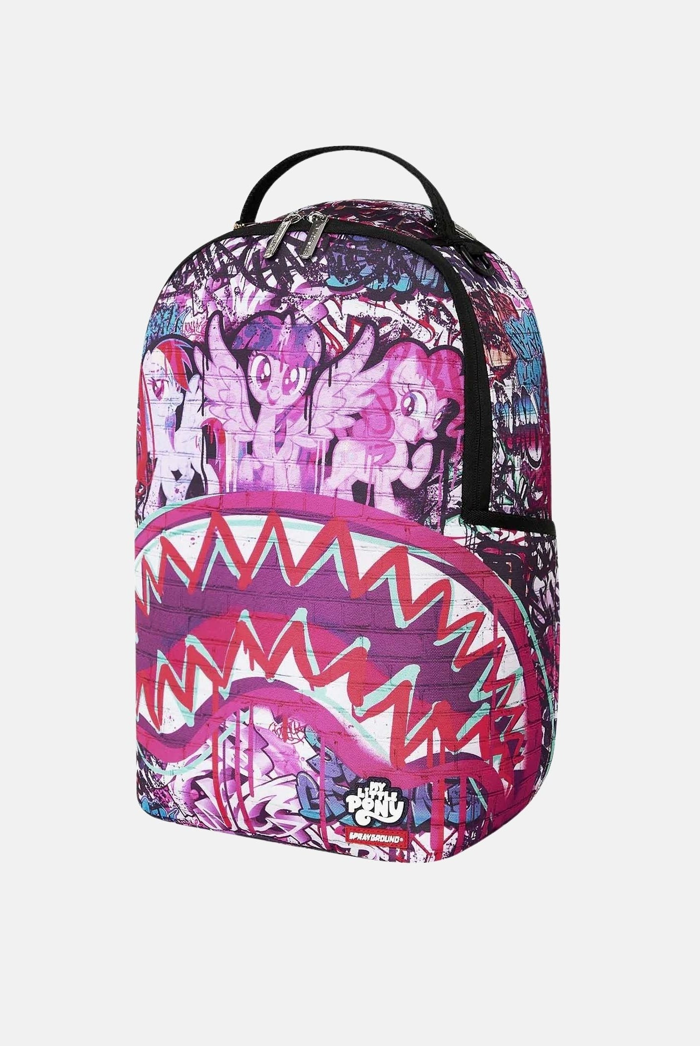 SPRAYGROUND Zaino MY LITTLE PONY GRAFF fucsia per uomo, donna e bambino con fantasia graffiti My Little Pony 910B9059NSZ . SPRAYGROUND
