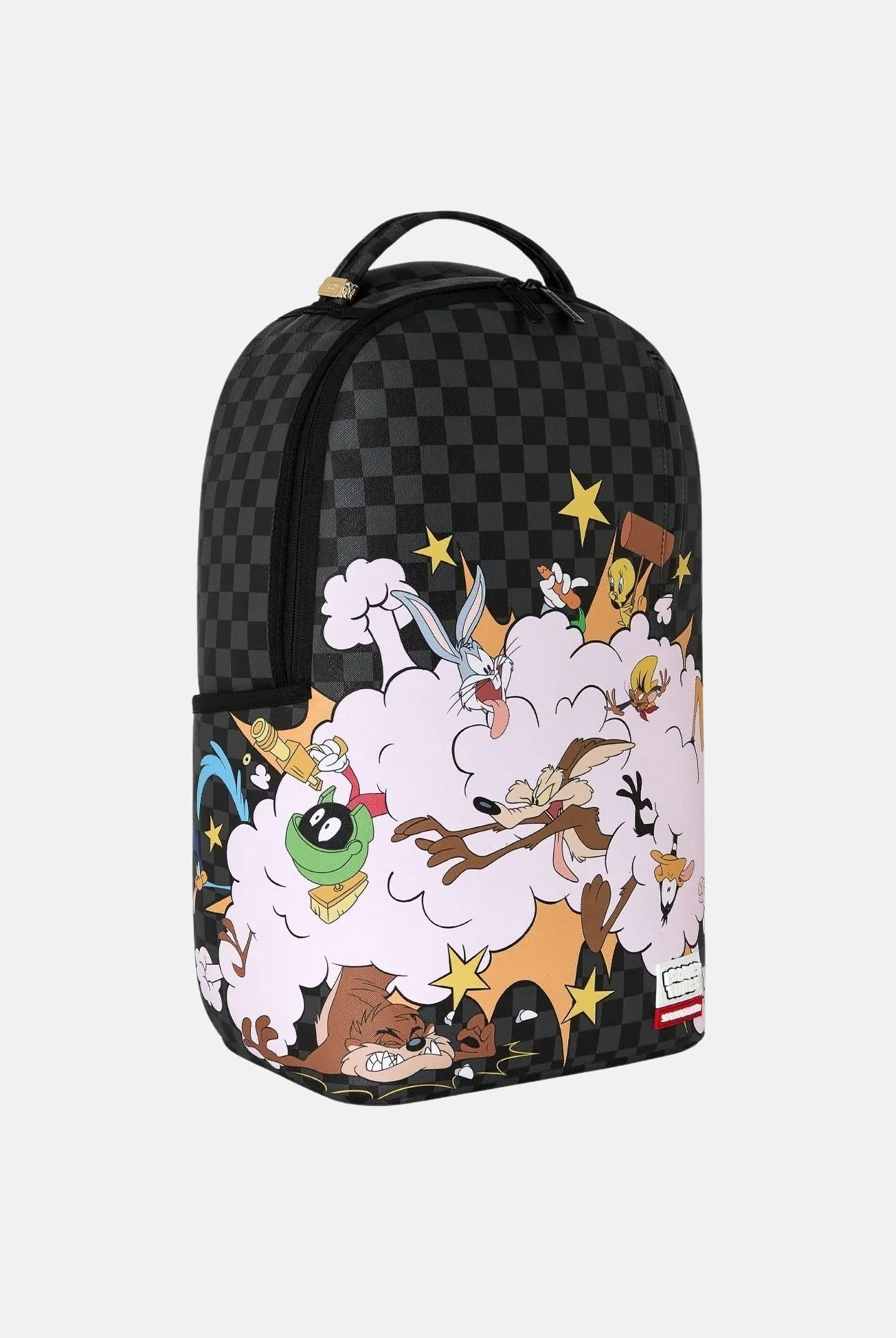 SPRAYGROUND Zaino LOONEY TUNES FIGHT CLOUD nero per uomo, donna e bambino con grafica Looney Tunes 910B9071NSZ . SPRAYGROUND