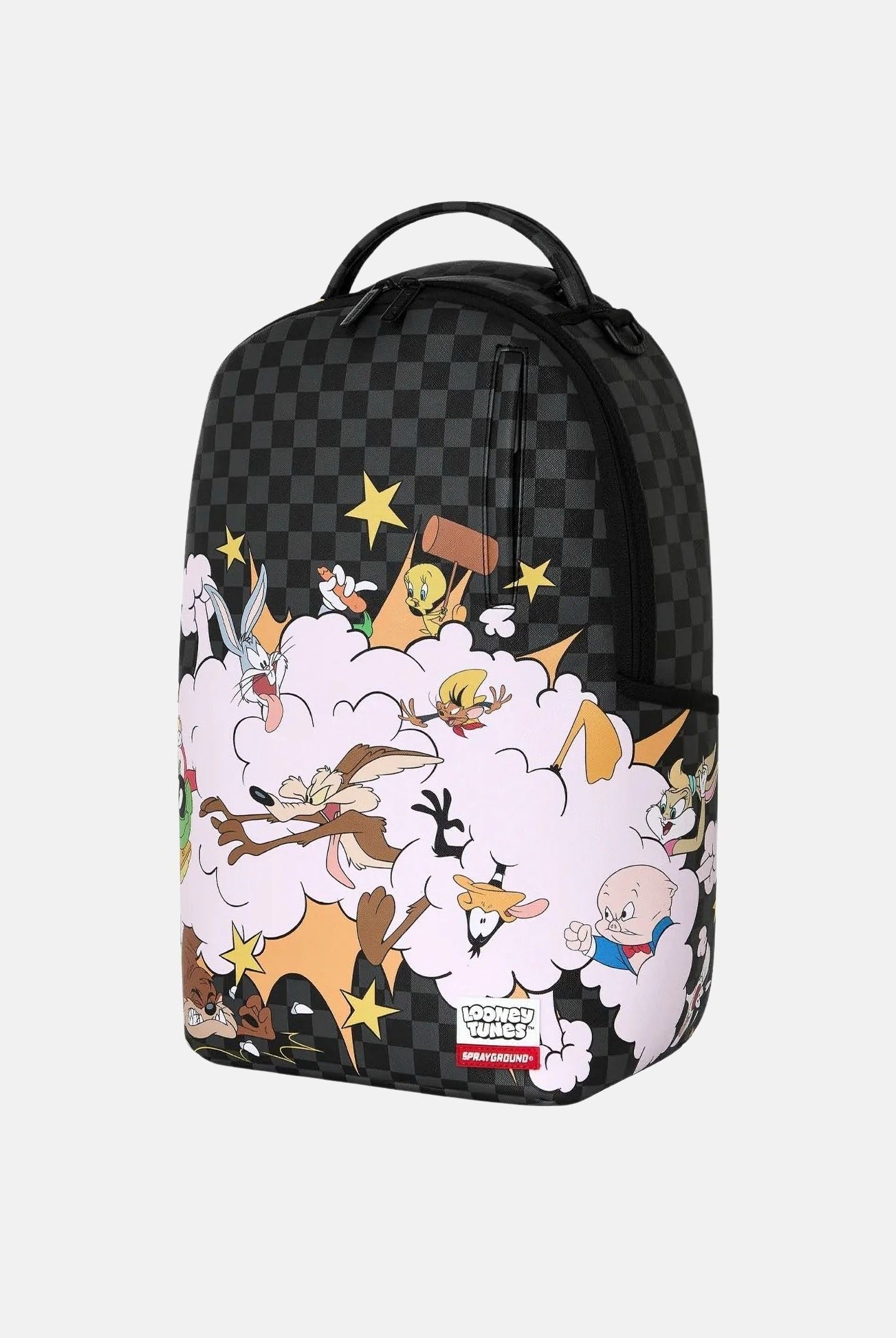 SPRAYGROUND Zaino LOONEY TUNES FIGHT CLOUD nero per uomo, donna e bambino con grafica Looney Tunes 910B9071NSZ . SPRAYGROUND