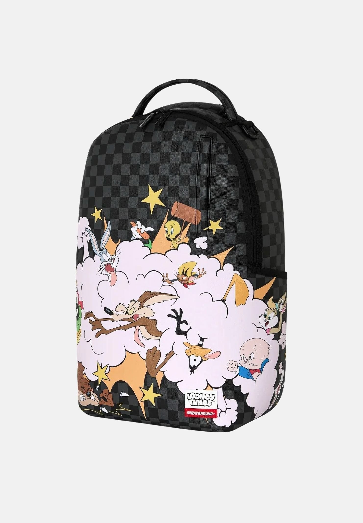 SPRAYGROUND Zaino LOONEY TUNES FIGHT CLOUD nero per uomo, donna e bambino con grafica Looney Tunes 910B9071NSZ . SPRAYGROUND