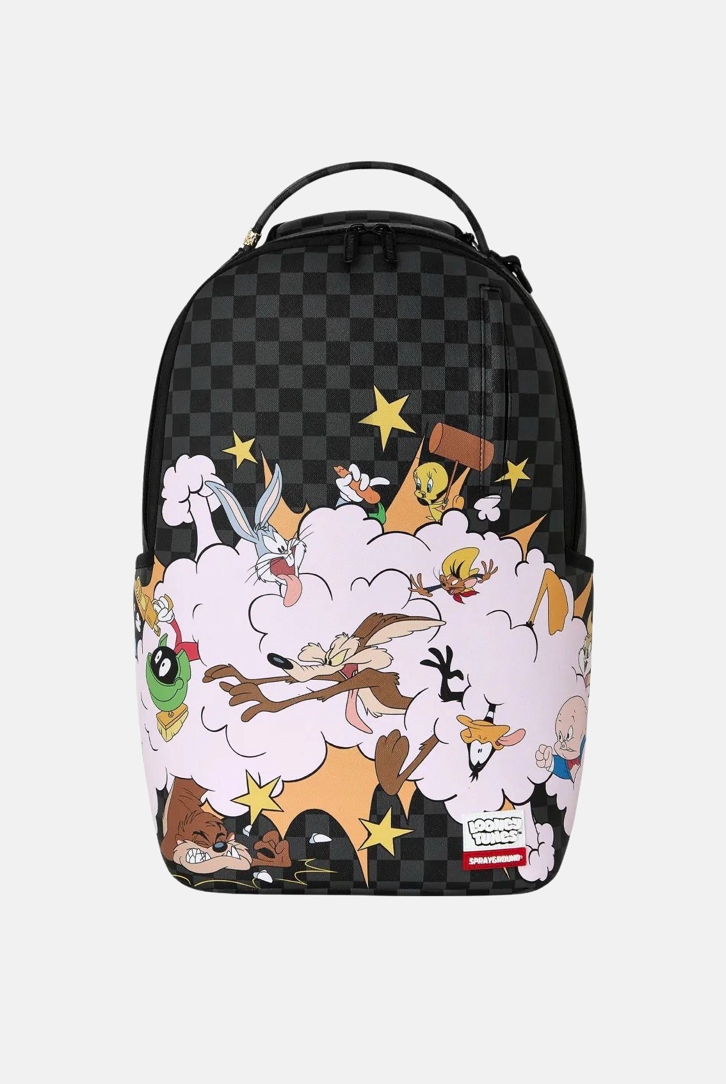 SPRAYGROUND Zaino LOONEY TUNES FIGHT CLOUD nero per uomo, donna e bambino con grafica Looney Tunes 910B9071NSZ . SPRAYGROUND