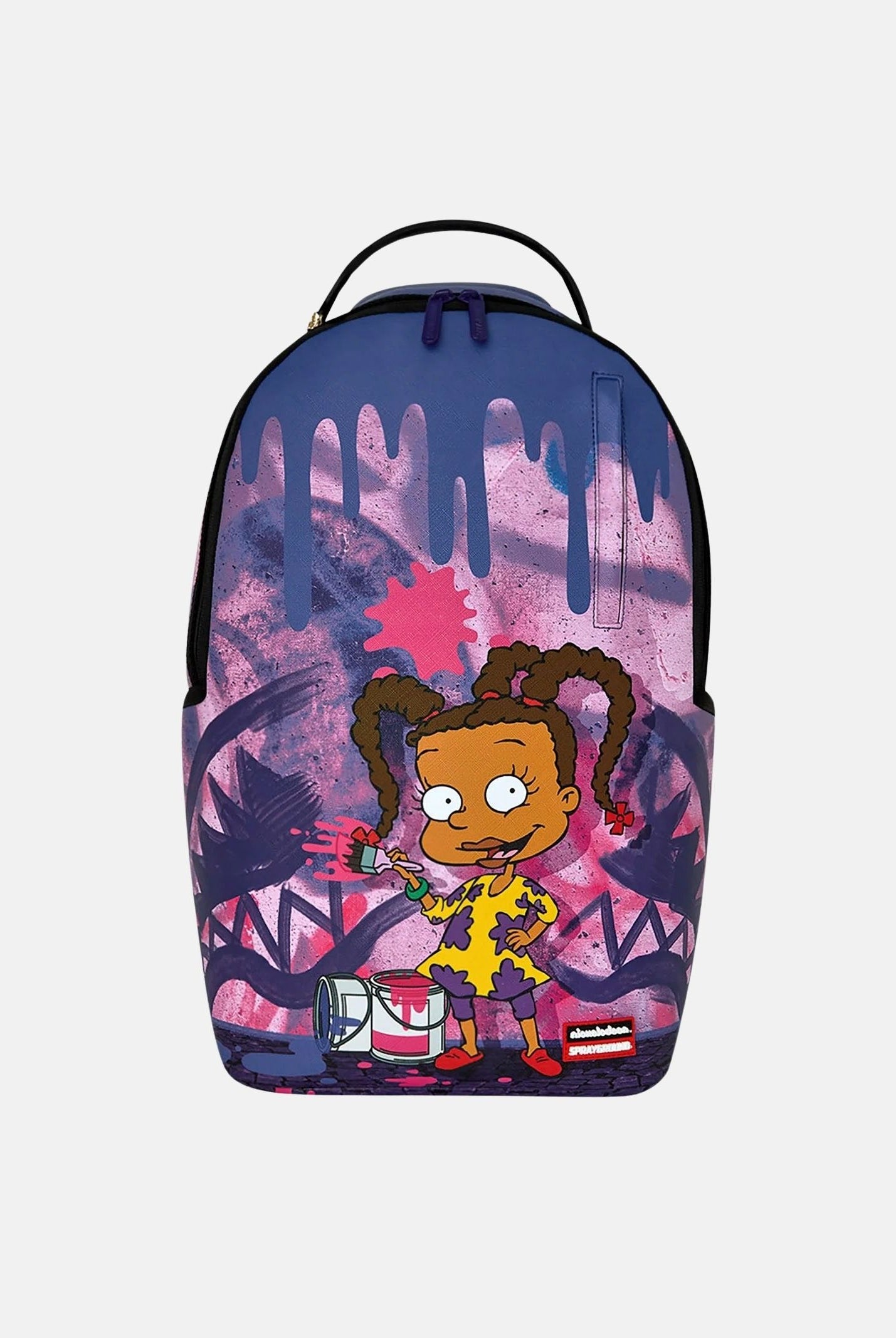SPRAYGROUND Zaino RUGRATS - LOVE TO PAINT Purple/Pink-viola per uomo, donna e bambino con fantasia grafica 910B9099NSZ . SPRAYGROUND