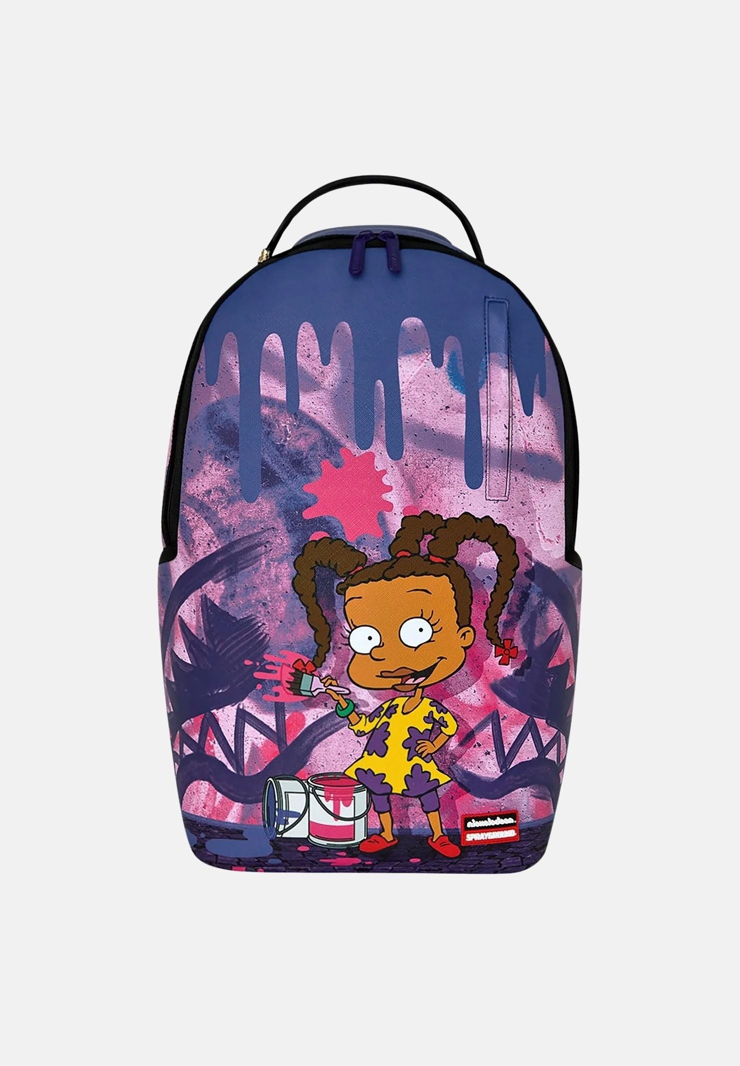 SPRAYGROUND Zaino RUGRATS - LOVE TO PAINT Purple/Pink-viola per uomo, donna e bambino con fantasia grafica 910B9099NSZ . SPRAYGROUND