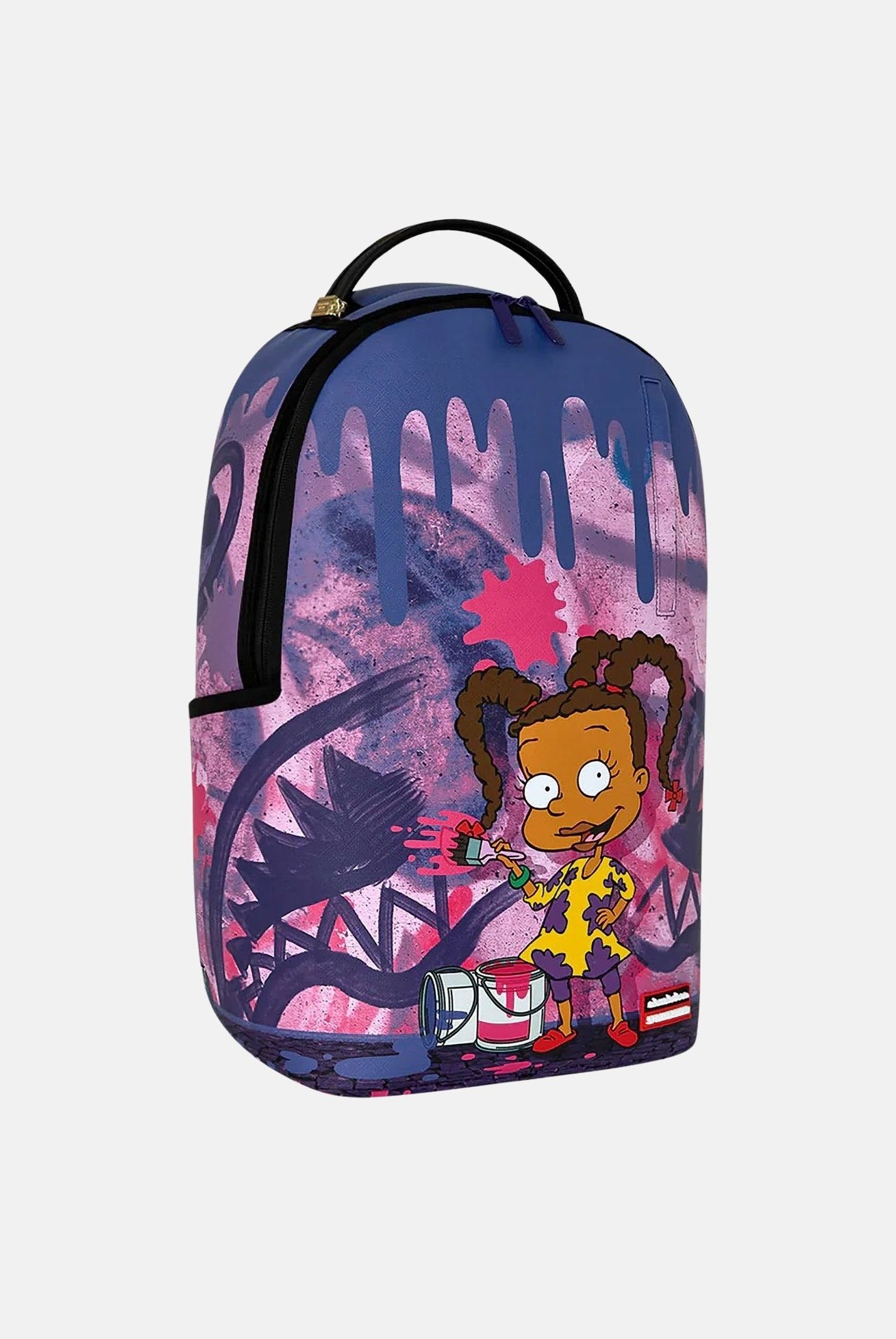 SPRAYGROUND Zaino RUGRATS - LOVE TO PAINT Purple/Pink-viola per uomo, donna e bambino con fantasia grafica 910B9099NSZ . SPRAYGROUND