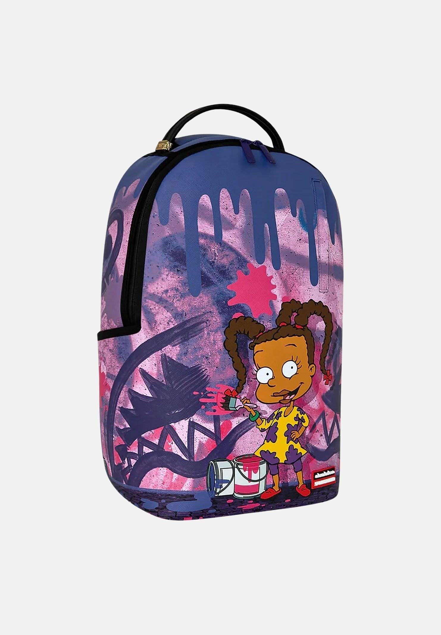 SPRAYGROUND Zaino RUGRATS - LOVE TO PAINT Purple/Pink-viola per uomo, donna e bambino con fantasia grafica 910B9099NSZ . SPRAYGROUND