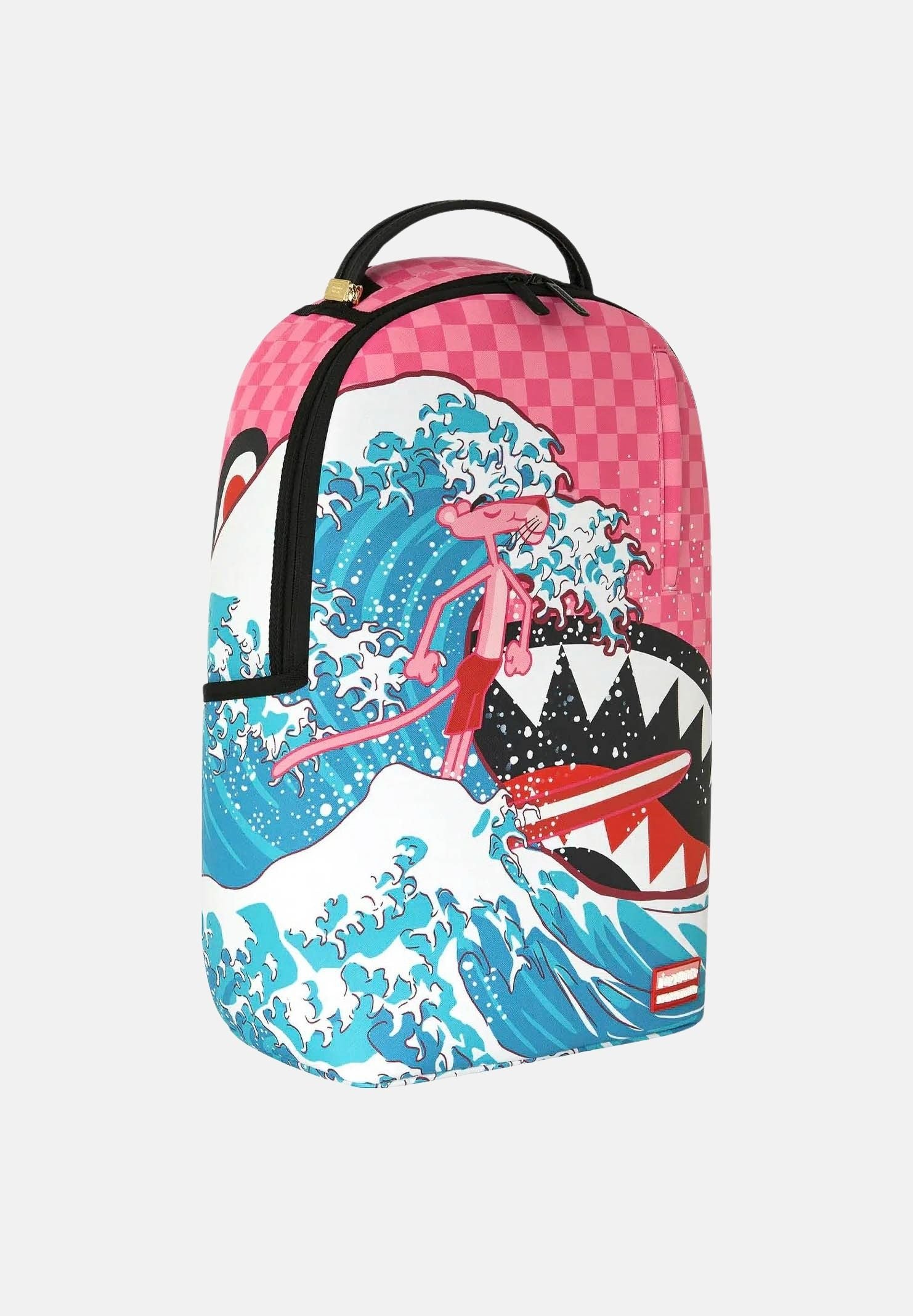 SPRAYGROUND Zaino PINK PANTHER SURF BACKPACK rosa per uomo, donna e bambino con grafica surf 910B9113NSZ . SPRAYGROUND