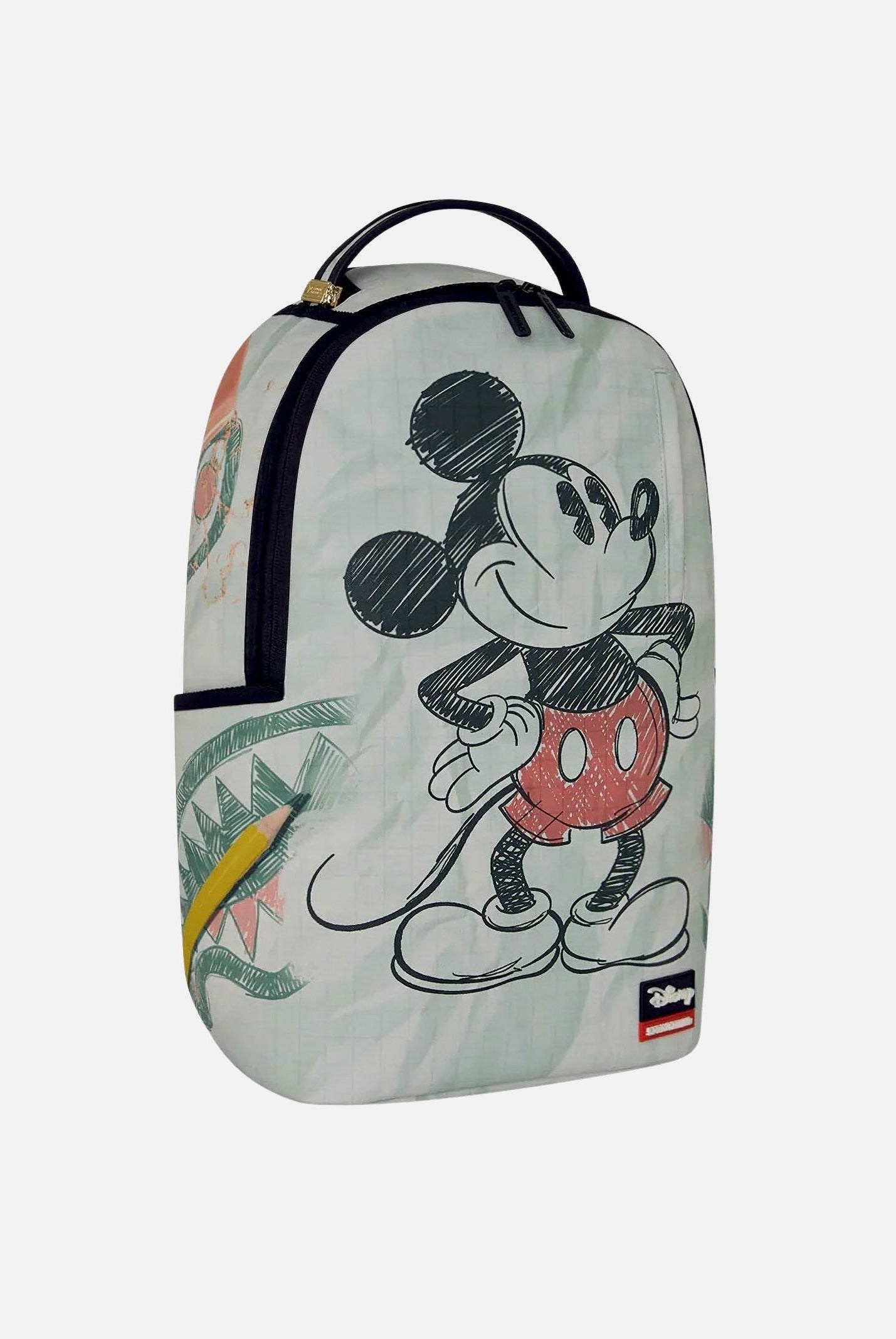 SPRAYGROUND Zaino DISNEY OLD SCHOOL MICKEY green-verde per uomo, donna e bambino con grafica sketch vintage 910B9128NSZ . SPRAYGROUND