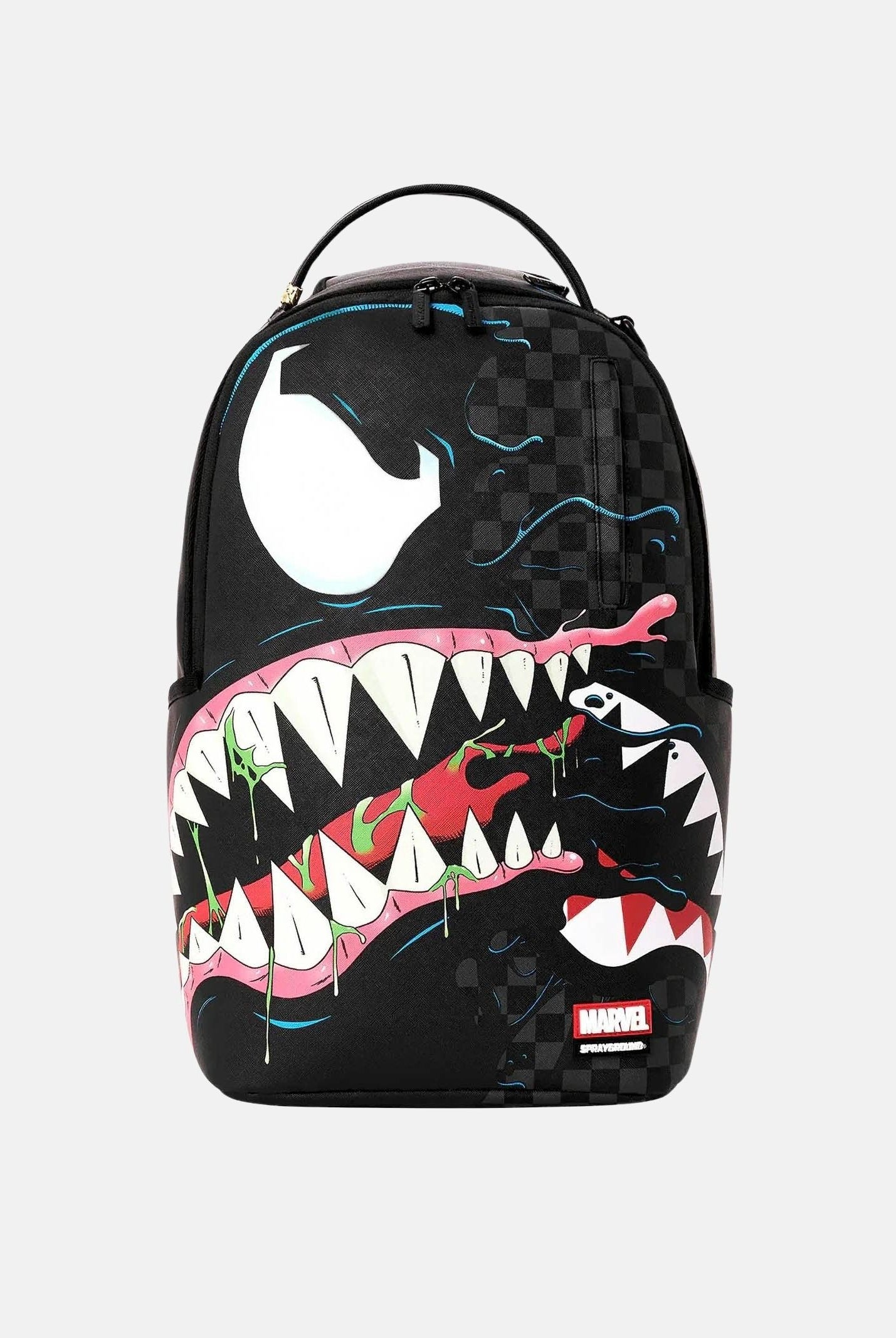 SPRAYGROUND Zaino MARVEL SPIDERMAN VENOM nero per uomo, donna e bambino con iconico motivo Shark Mouth 910B9143NSZ . SPRAYGROUND